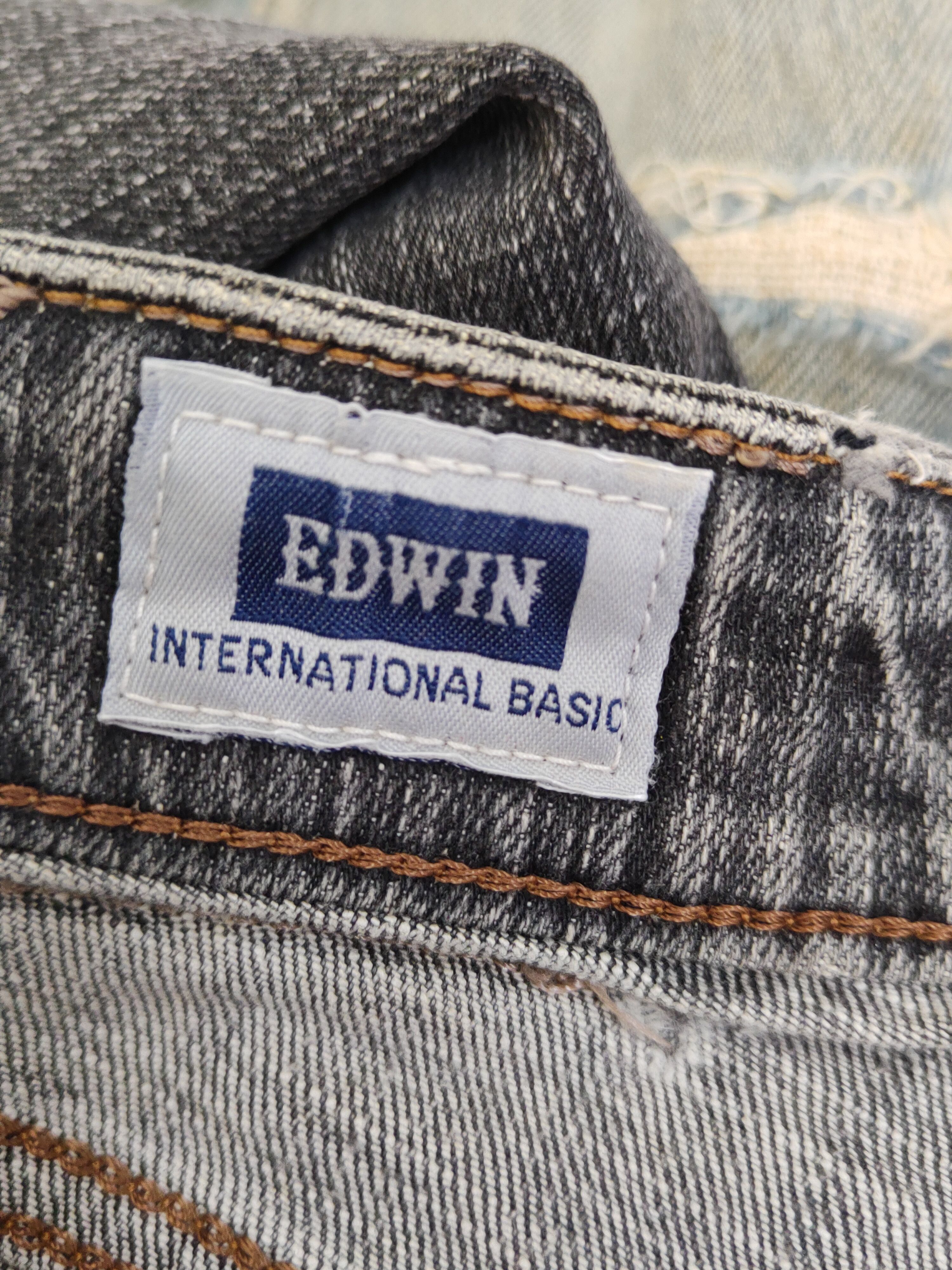 Edwin Edwin Black Distressed Ripped Jeans #W1798 Size US 30 / EU 46 - 18 Thumbnail