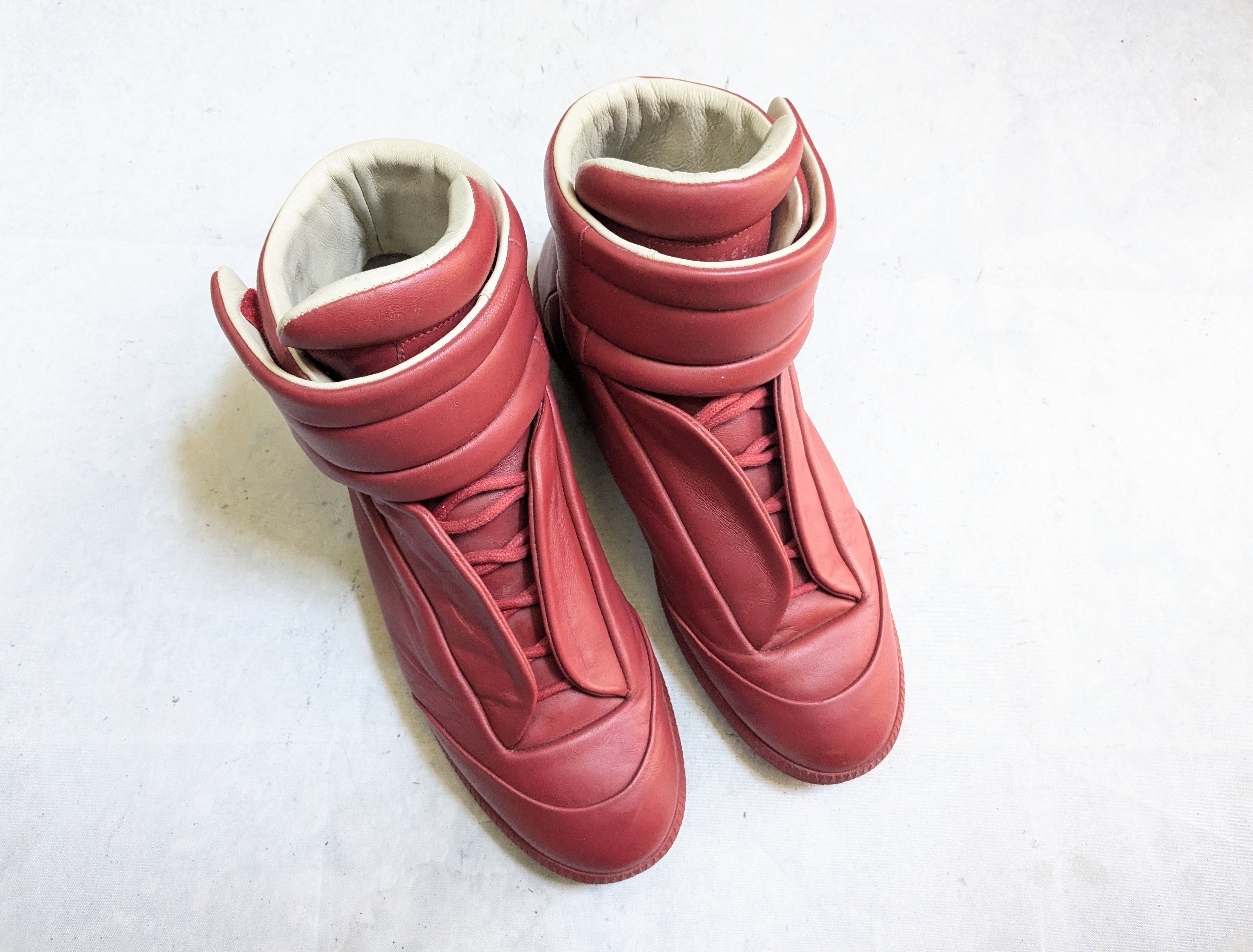 Maison Margiela Maison Margiela Future Red 10 43 High Top Sneakers Gum Size US 10 / EU 43 - 4 Thumbnail
