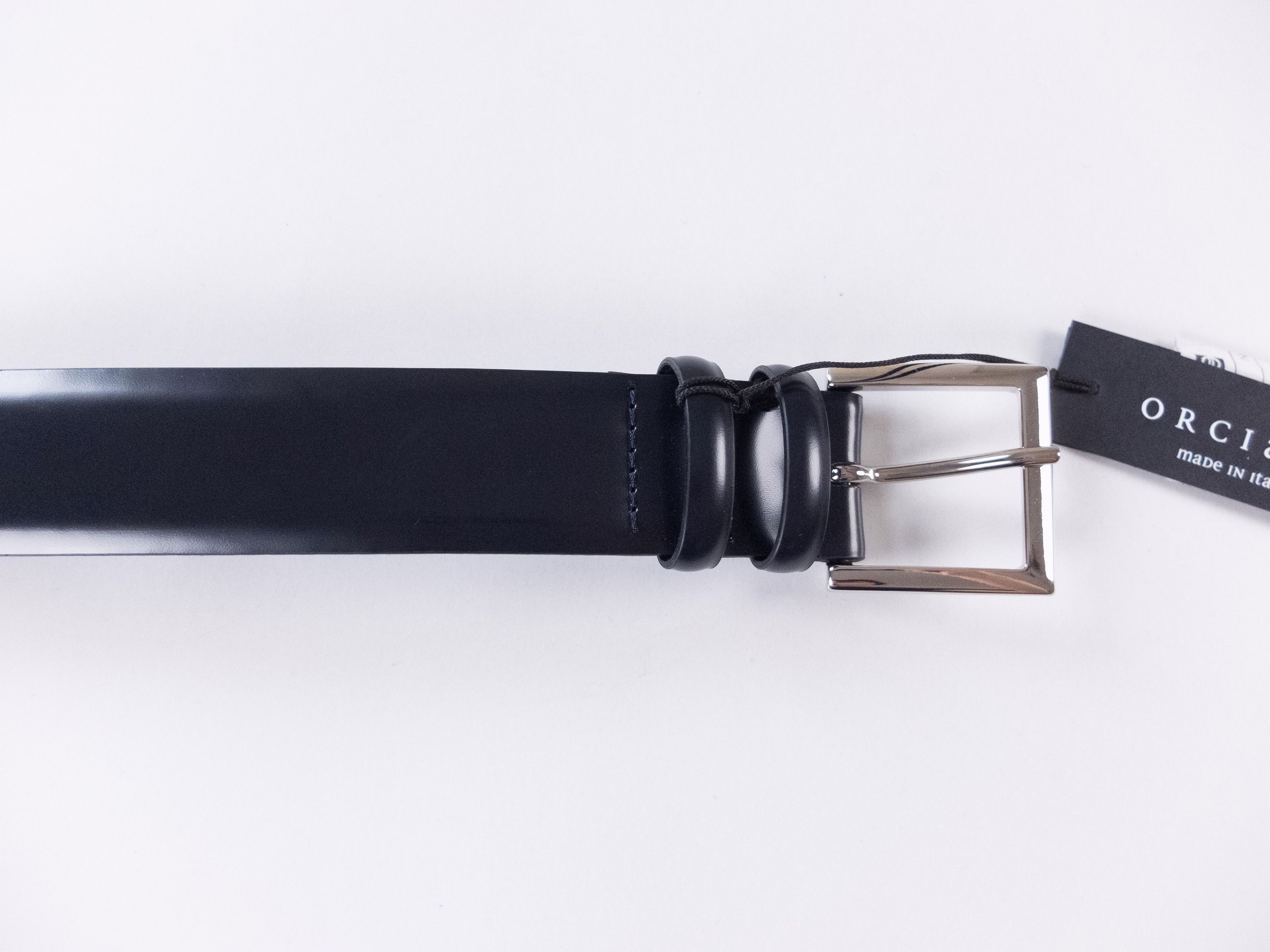 Orciani ORCIANI navy blue leather belt 100 (for size 38 inch waist) Size 38 - 2 Thumbnail