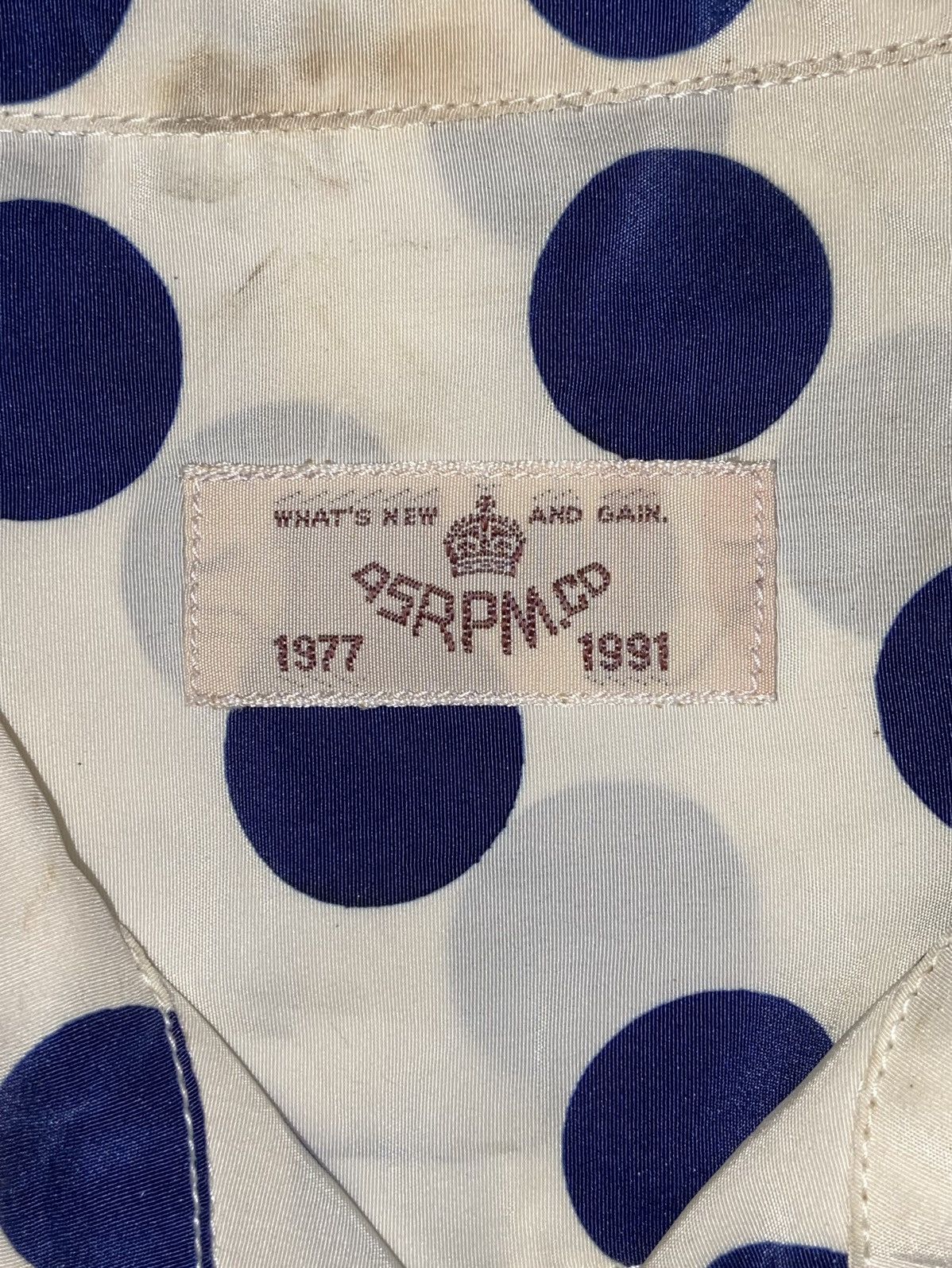 45rpm 45RPM White Shirt Polkadot Patterned Size US L / EU 52-54 / 3 - 7 Thumbnail