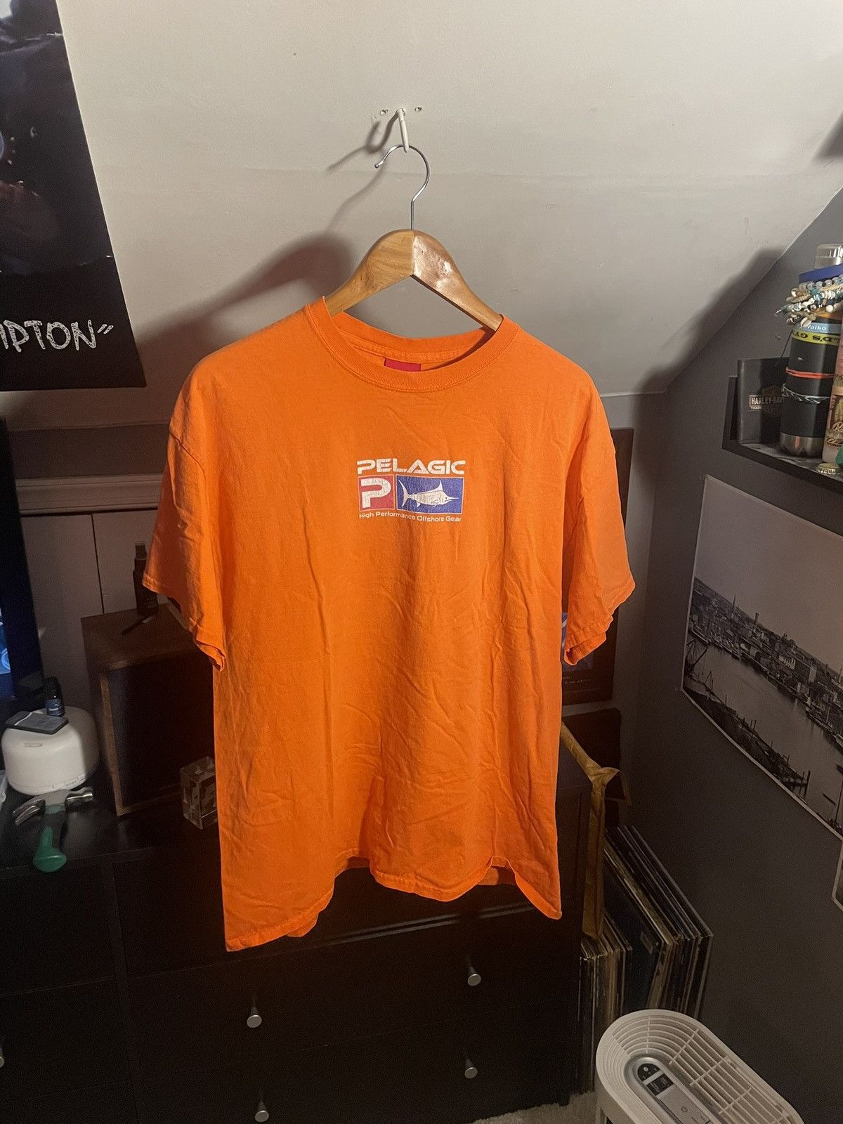 Vintage Y2K Palegic fishing t shirt Size US XL / EU 56 / 4 - 1 Thumbnail