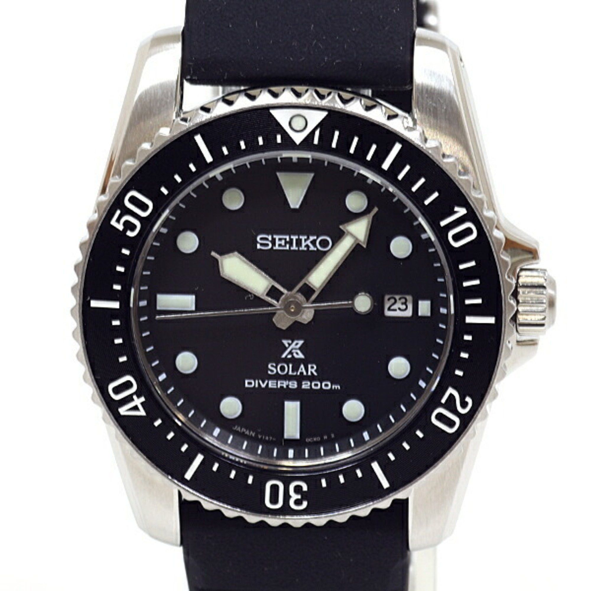 image of Seiko Men's Watch Prospex Diver Scuba Solar Sbdn075 Radio in Black