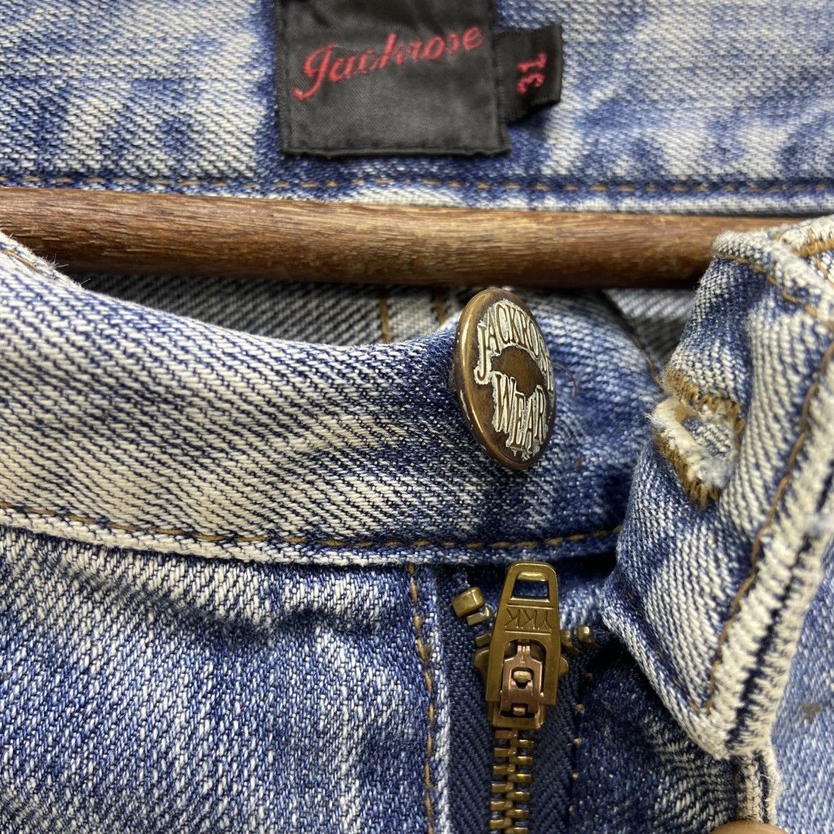 JACKROSE Flare Jackrose Distressed Denim Jeans Size US 31 - 23 Thumbnail