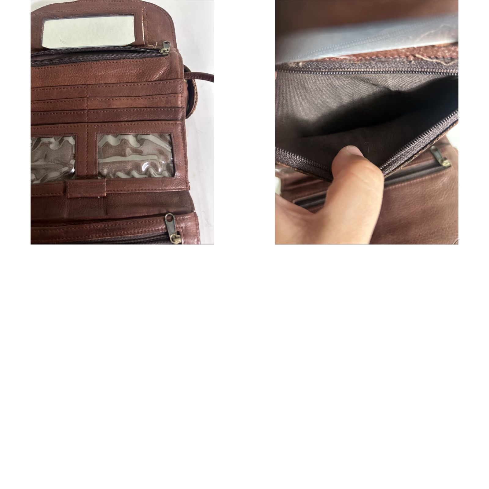 Vintage VINTAGE Boulder Ridge Glove Tanned cowhide Small Purse Shoulder Bag Brown Women Small Leather Shoulder Bag 7x6x1 Size ONE SIZE - 11 Thumbnail