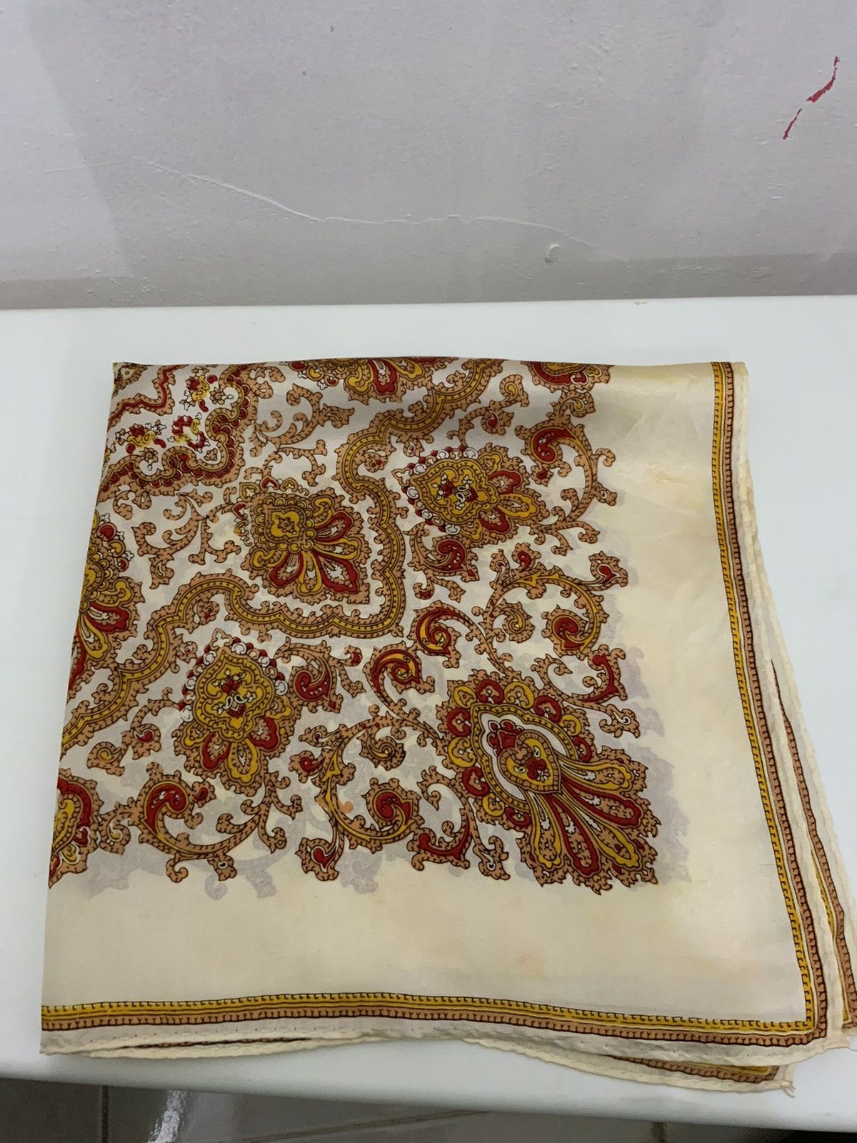 Vintage Monogram Unbrand Handkerchief Bandana Size ONE SIZE - 10 Thumbnail