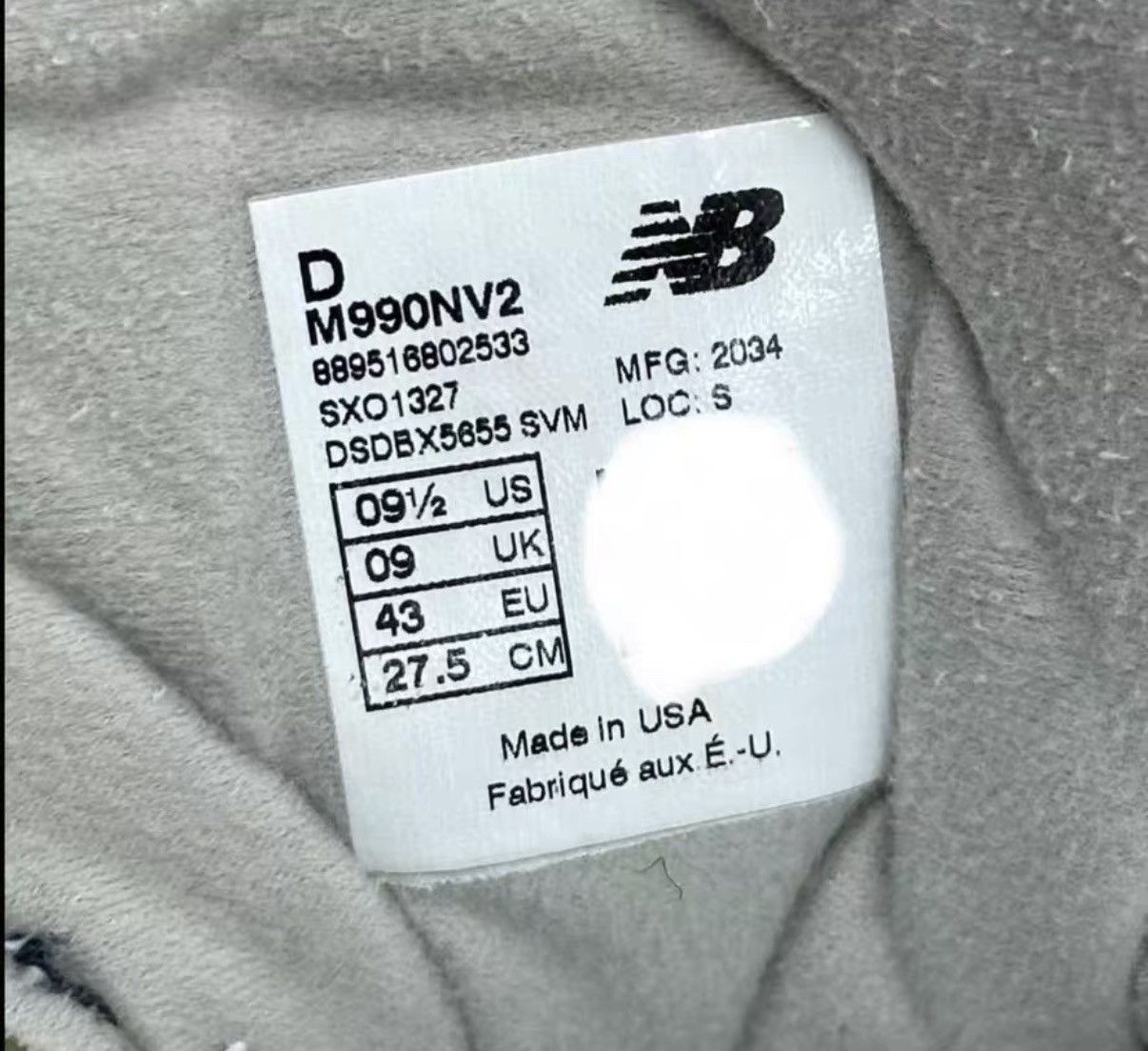 New Balance New Balance 990NV2 Blue American-Made Retro Shoes J40 Size US 9.5 / EU 42-43 - 9 Thumbnail