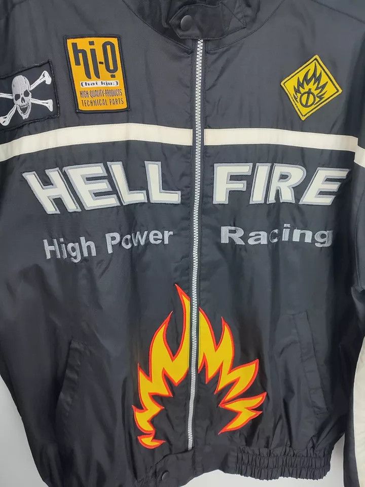Vintage Vintage Polo Power Racing Hell Fire 90s Men's Motorcycle Size US XXL / EU 58 / 5 - 11 Thumbnail