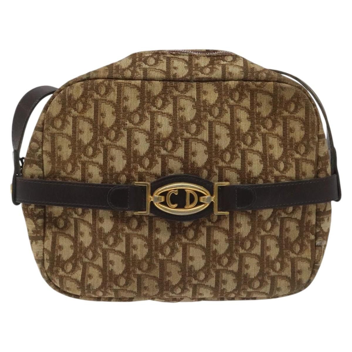 Dior DIOR Trotter Canvas Shoulder Bag Brown Size ONE SIZE - 2 Thumbnail
