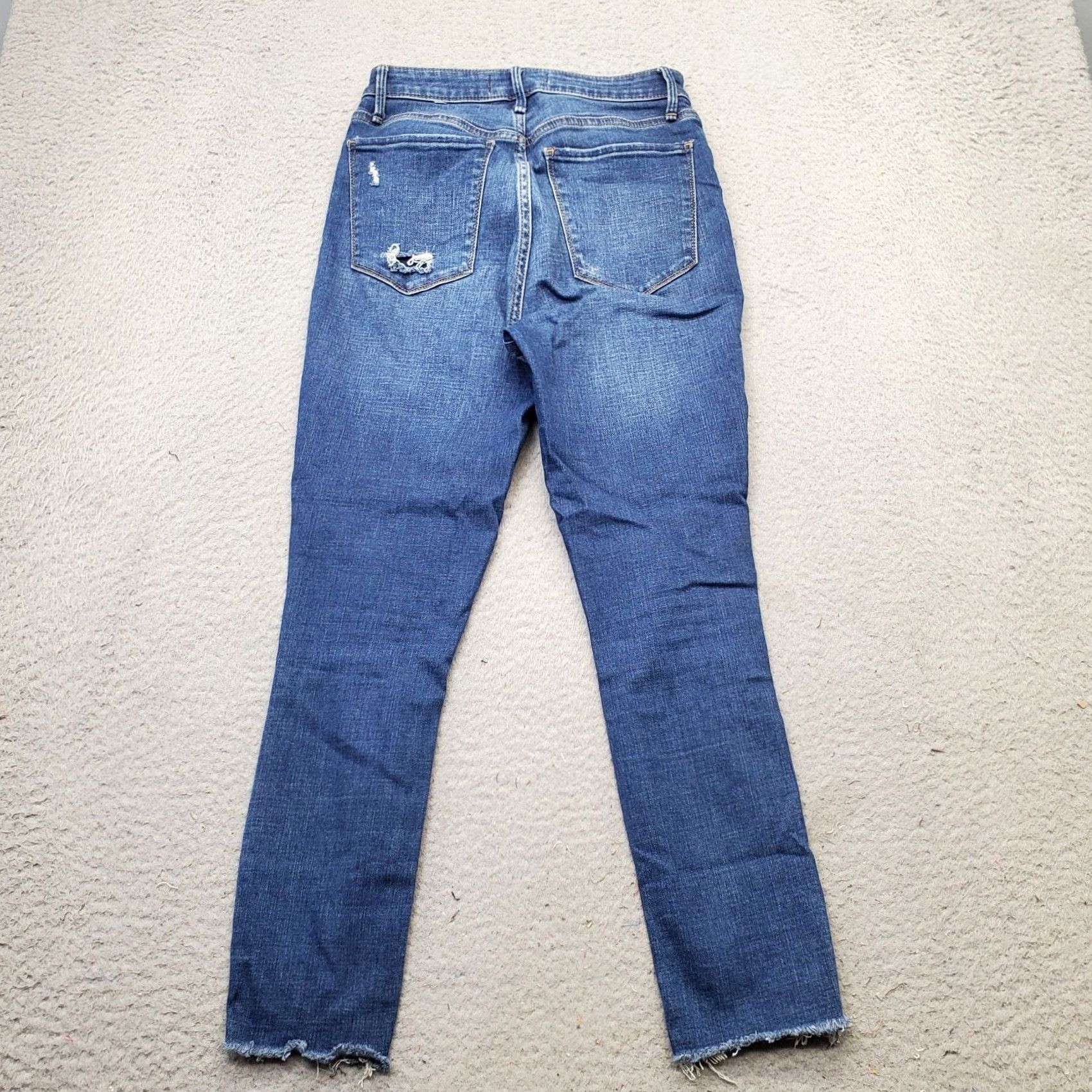 Abercrombie & Fitch Abercrombie & Fitch Jeans Womens 26/2 Blue Distressed High Rise Super Skinny Leg Size 26/2 Womens Distressed High Rise Jeans Size 26" / US 2 / IT 38 - 2 Thumbnail