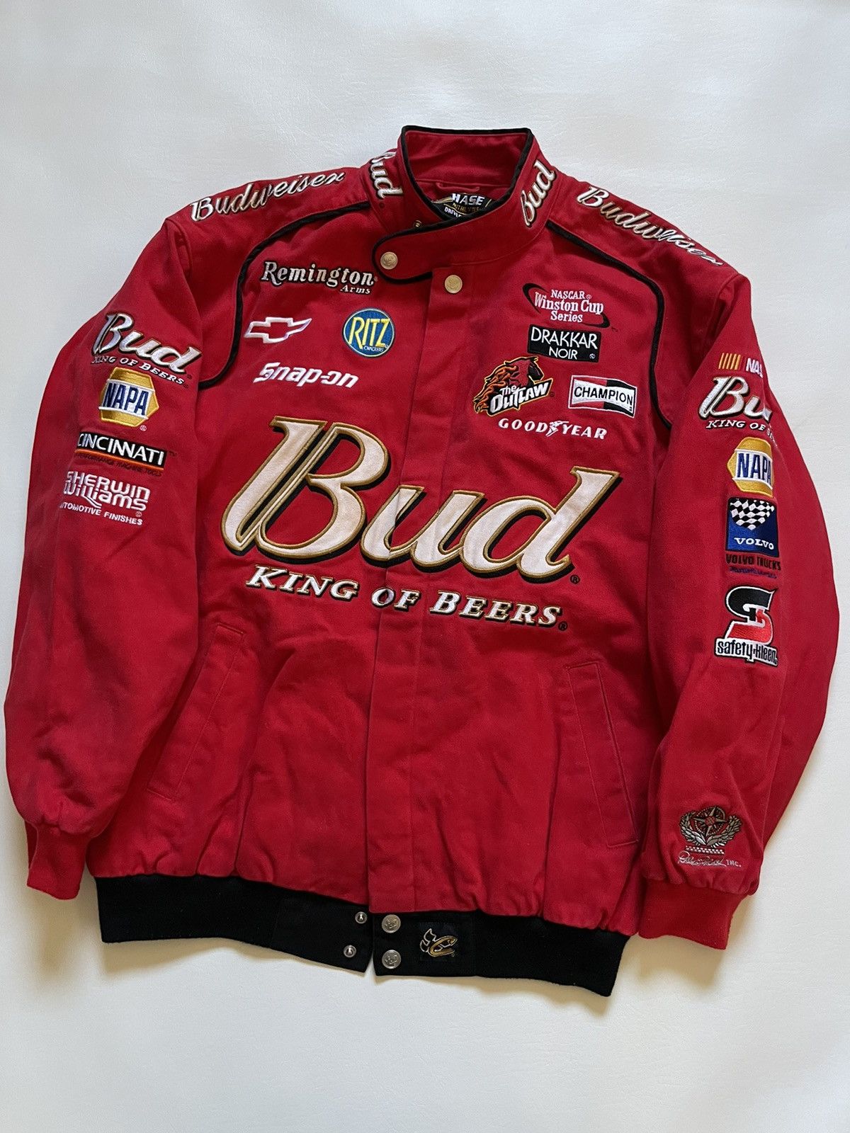 Budweiser × Vintage Vintage Budweiser nascar jacket Size US L / EU 52-54 / 3 - 2 Thumbnail
