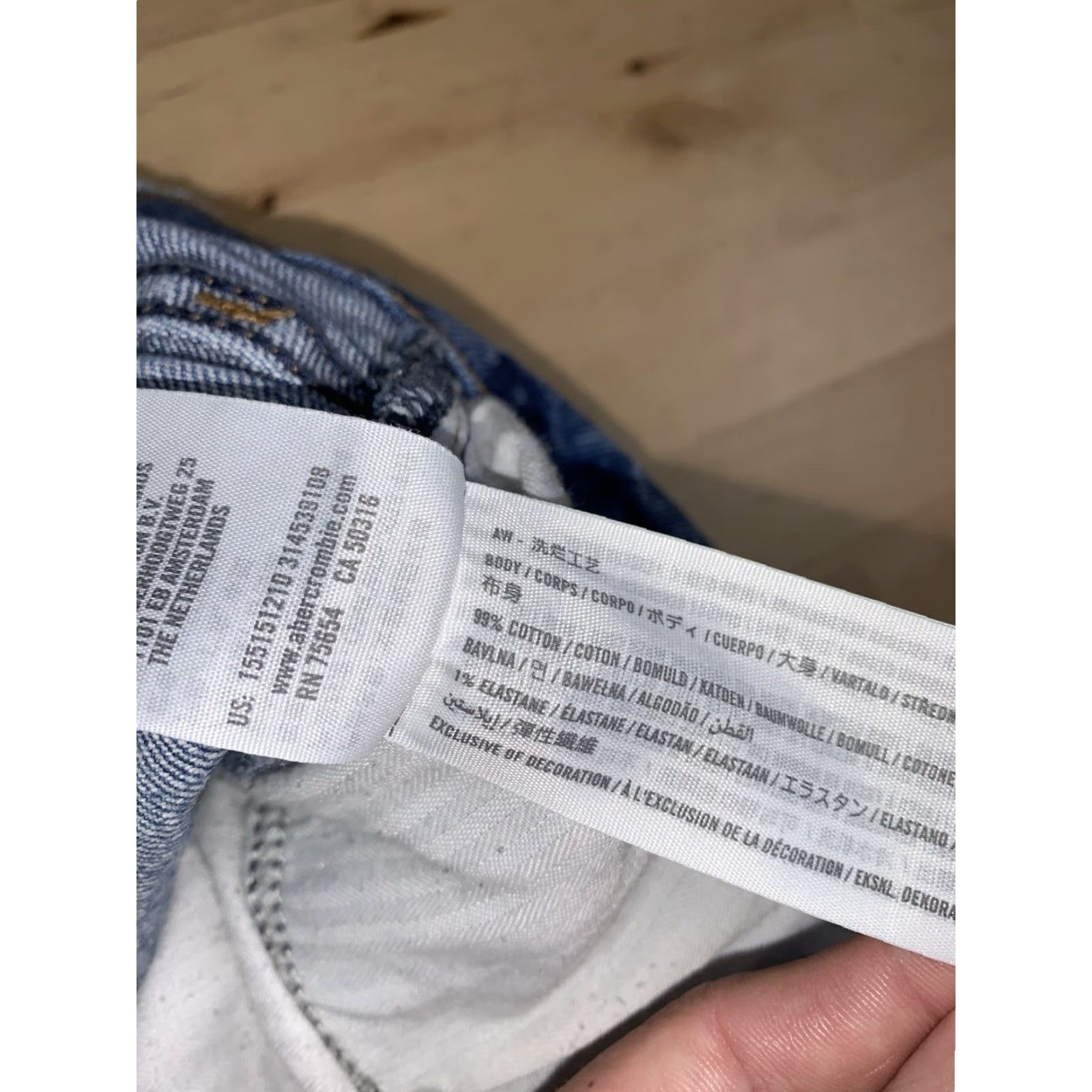 Abercrombie & Fitch Abercrombie & Fitch Jeans 33/16r Blue 90's Straight High Rise Curve Love Womens Jeans 30 In Inseam Size 24" / US 00 / IT 34 - 5 Thumbnail