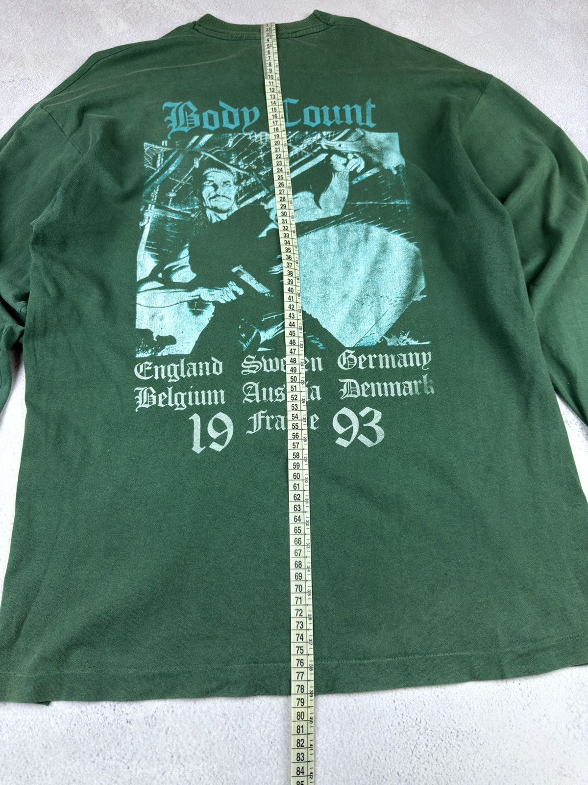 Vintage Vintage 1993 Body Count Cop Killer Tour Long Sleeve t-shirt Size US XL / EU 56 / 4 - 19 Thumbnail