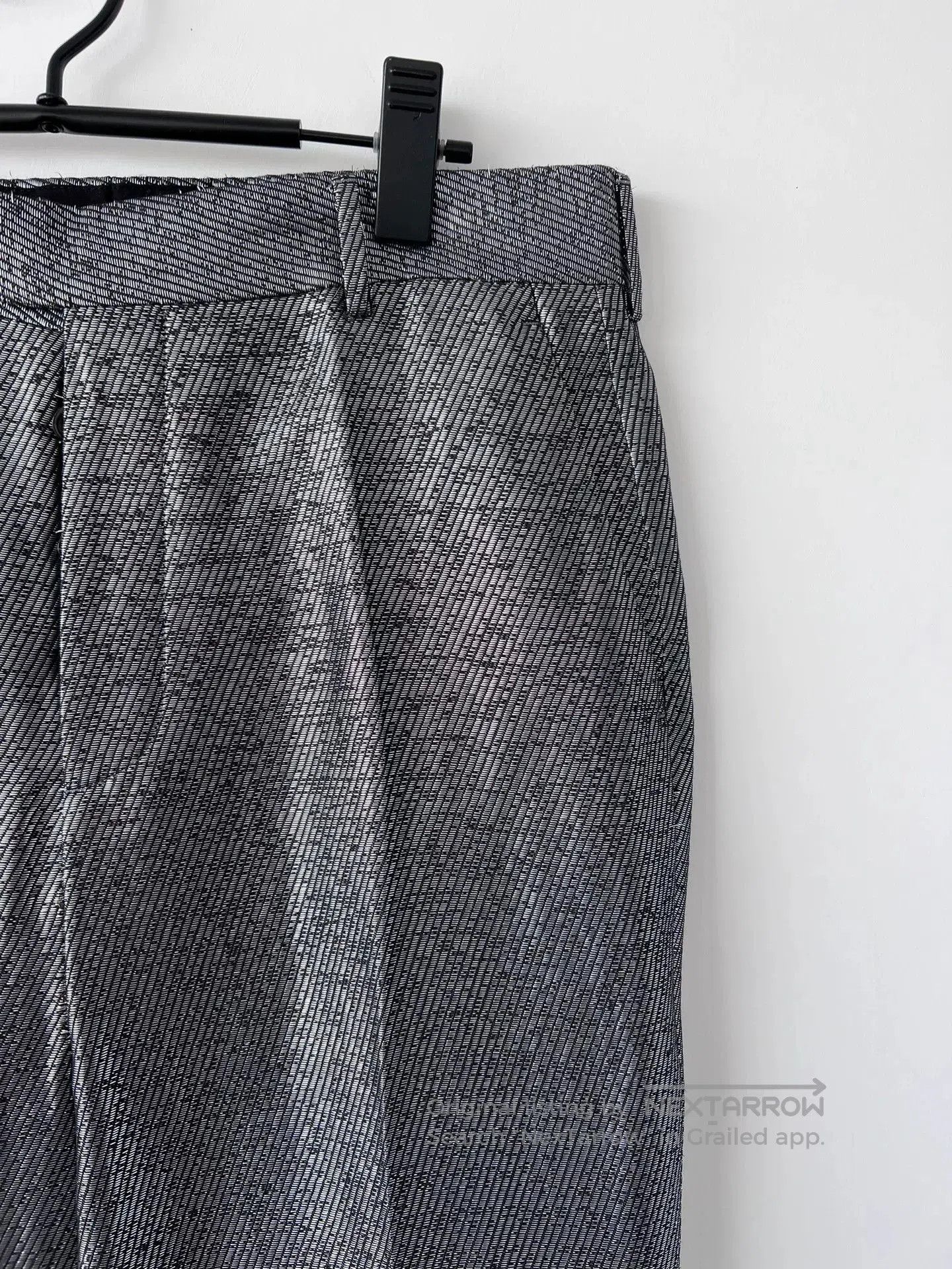 Rick Owens stylish silver cropped pants by rick owens. Size US 27 - 2 Thumbnail