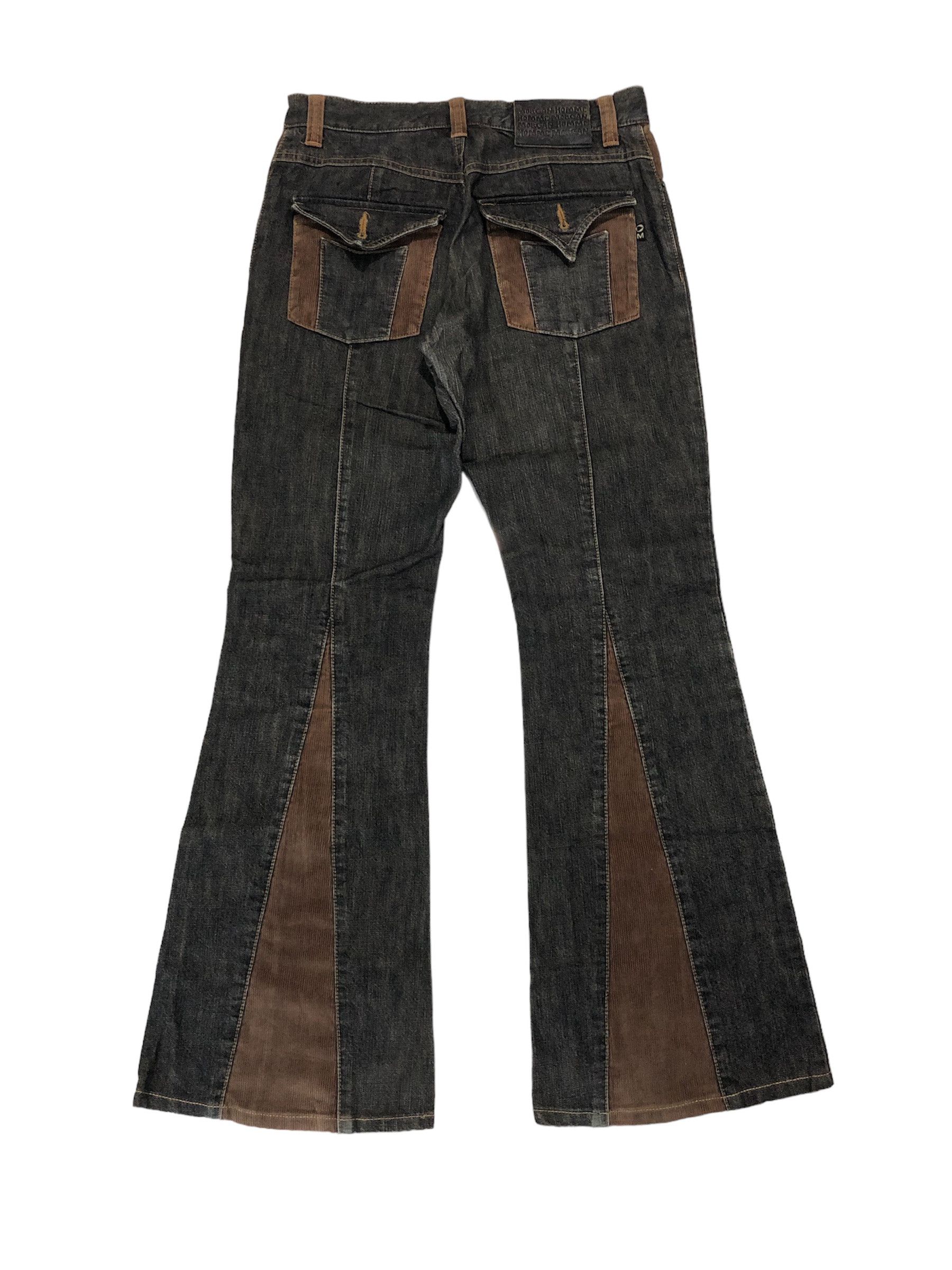 Le Grande Bleu (L.G.B.) Morgan Homme Flared Denim Mix Corduroy Size US 29 - 2 Thumbnail