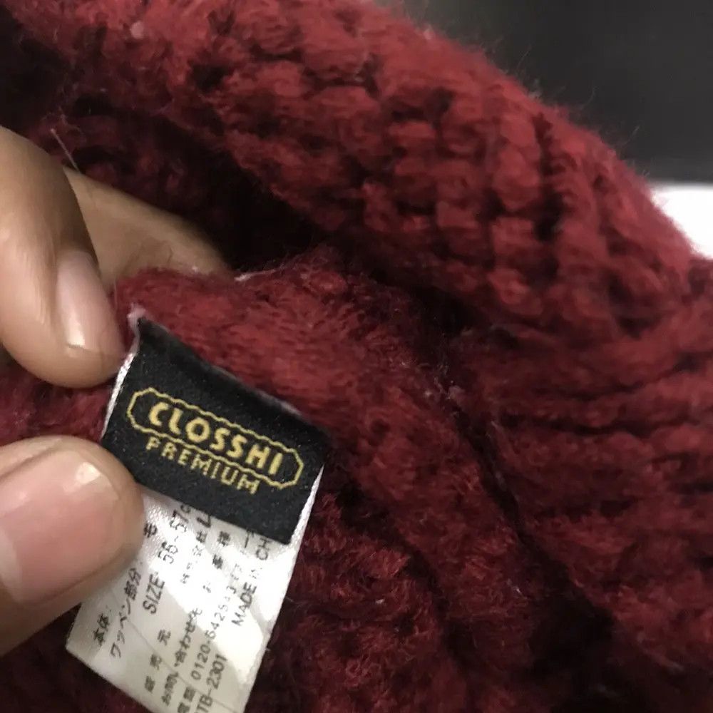 Harris Tweed × Vintage Harris Tweed x Closshi Knit Beanie Hat Size ONE SIZE - 6 Thumbnail