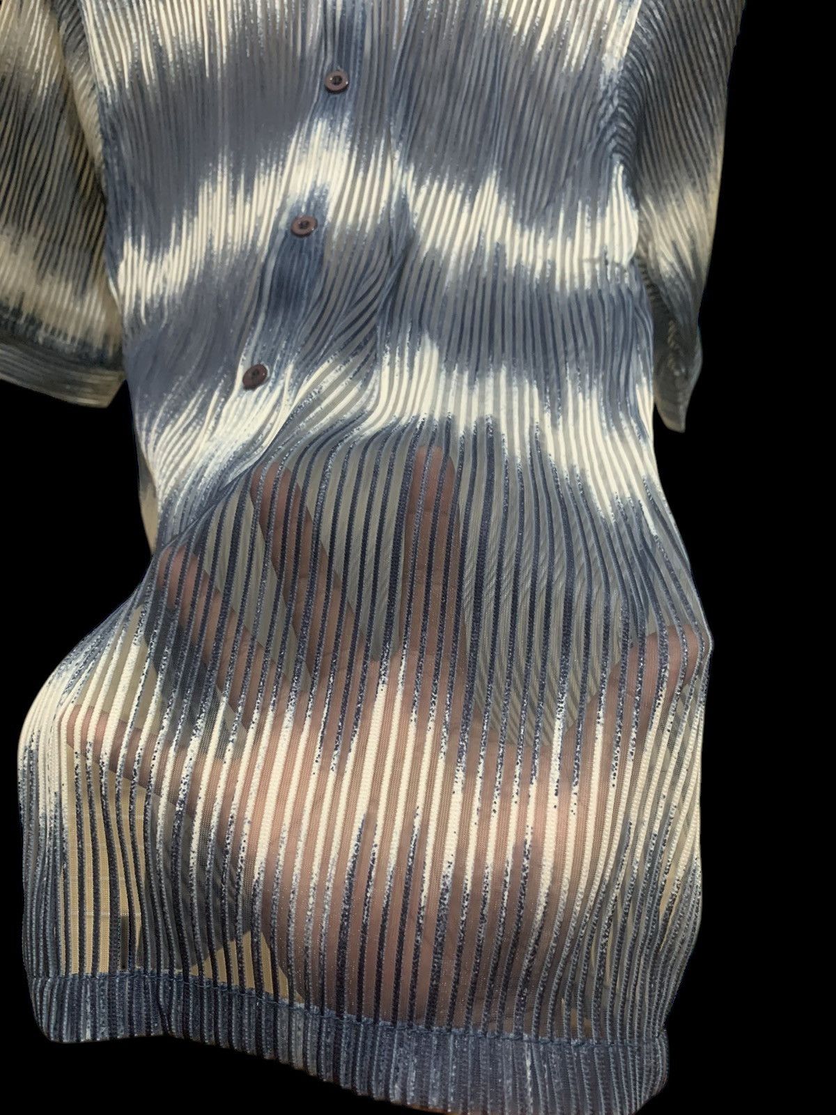 Other Vintage Japan Nookady Gradation mesh sheer shirt Size US M / EU 48-50 / 2 - 5 Thumbnail