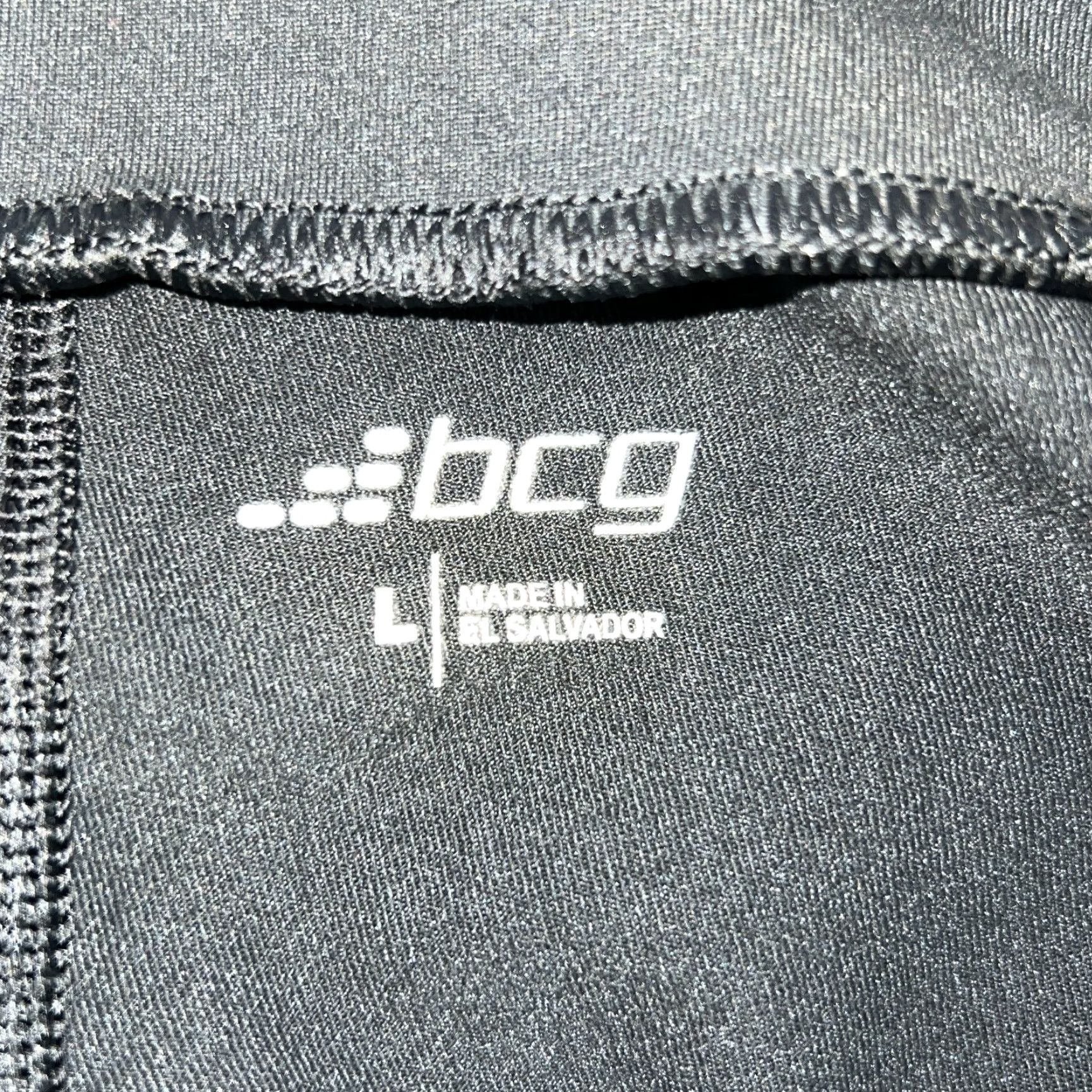 Vintage BCG Womens Black Mid Rise Activewear Yoga Pants Size L Pull-On Skinny Size 36" / US 14 / IT 50 - 5 Thumbnail