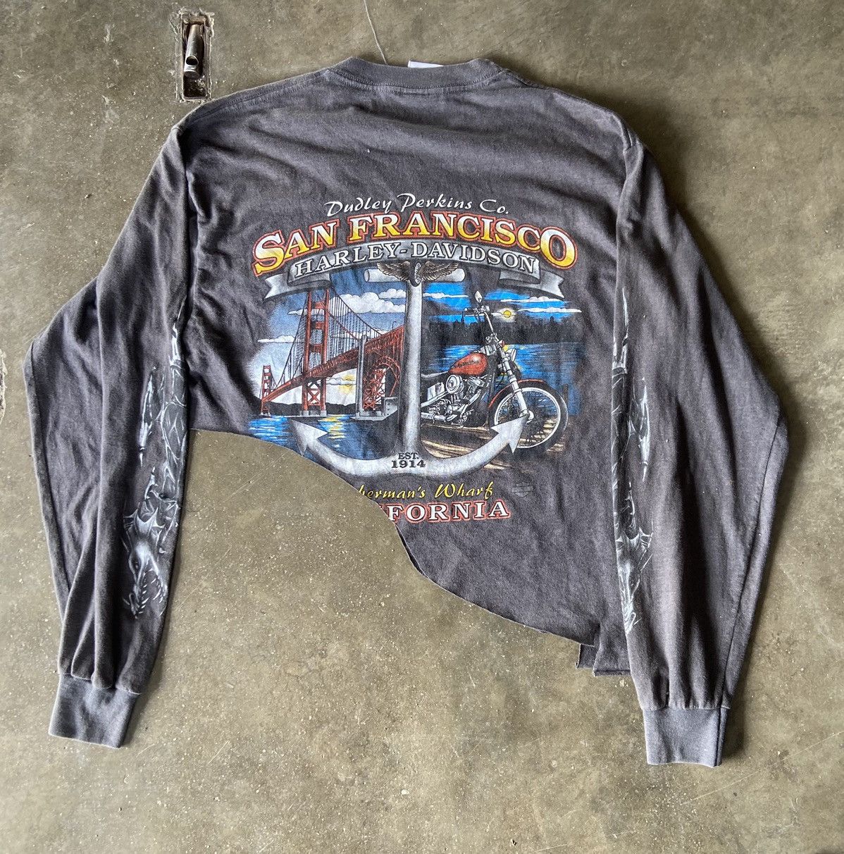 Harley Davidson × Vintage Vintage 1997/2007 Harley Davidson Sleeveprint Dragon Custom Size US M / EU 48-50 / 2 - 16 Thumbnail
