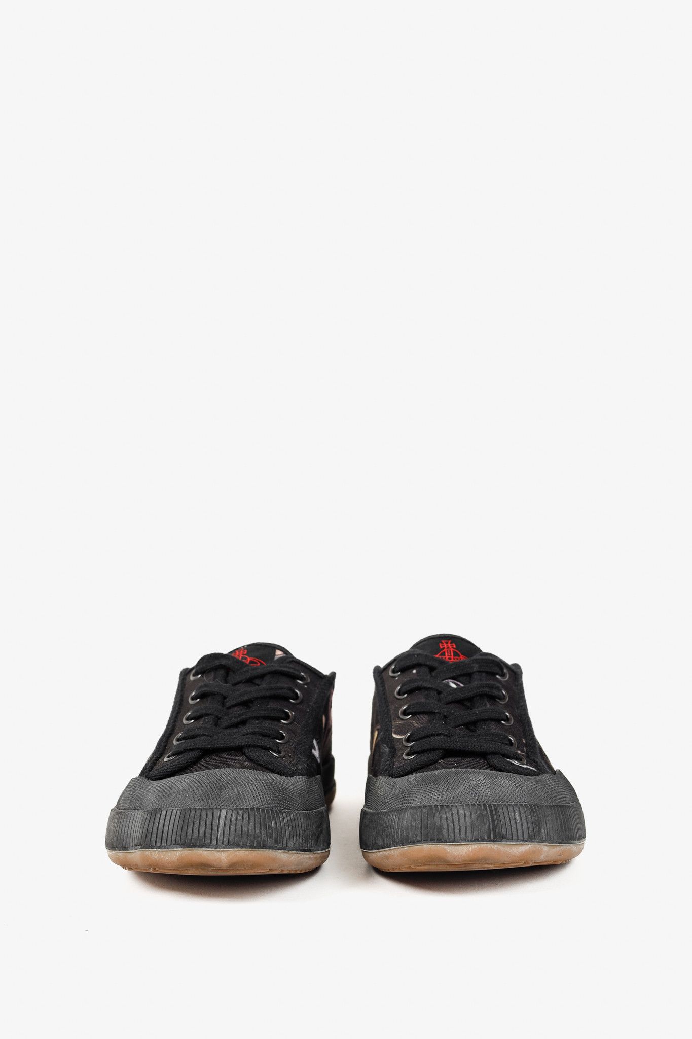 Vivienne Westwood Vivienne Westwood Black Canvas Jupiter Animal Toe Trainers Size US 8.5 / EU 41-42 - 2 Thumbnail