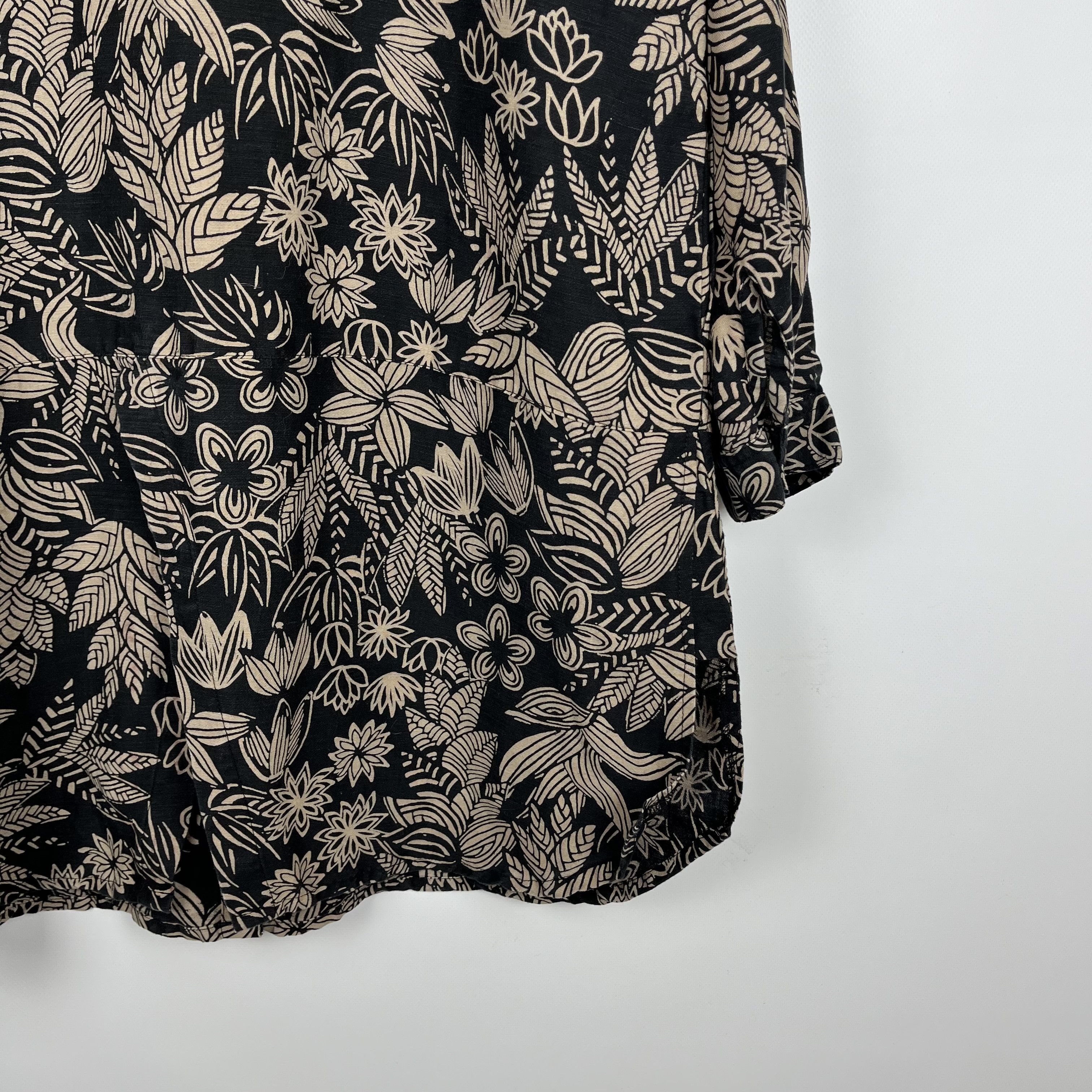 Gudrun Sjoden Ladies Gudrun Sjoden Floral Lilen Midi Tunic Dress Size L / US 10 / IT 46 - 20 Thumbnail