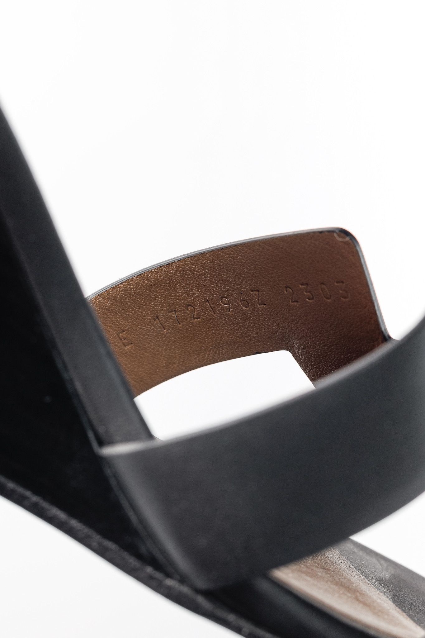 Hermes Hermes Legend Noir Calfskin "H" Wedge Sandals Size US 7.5 / IT 37.5 - 11 Thumbnail