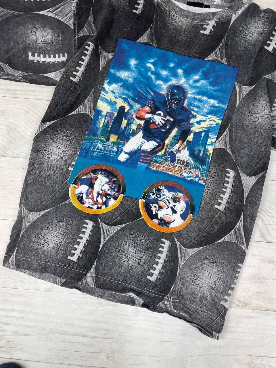 NFL Vintage NFL 90s AOP All Over Print T Shirt USA Size US XL / EU 56 / 4 - 3 Thumbnail