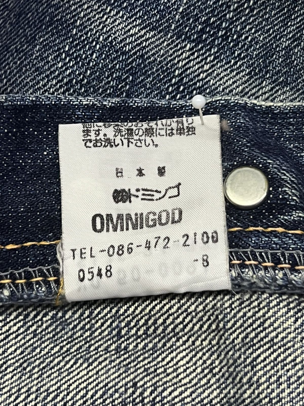 OMNIGOD Vintage 00s OMNIGOD JAPAN LOT 50009 Selvedge Japanese Denim Size US 34 / EU 50 - 17 Thumbnail