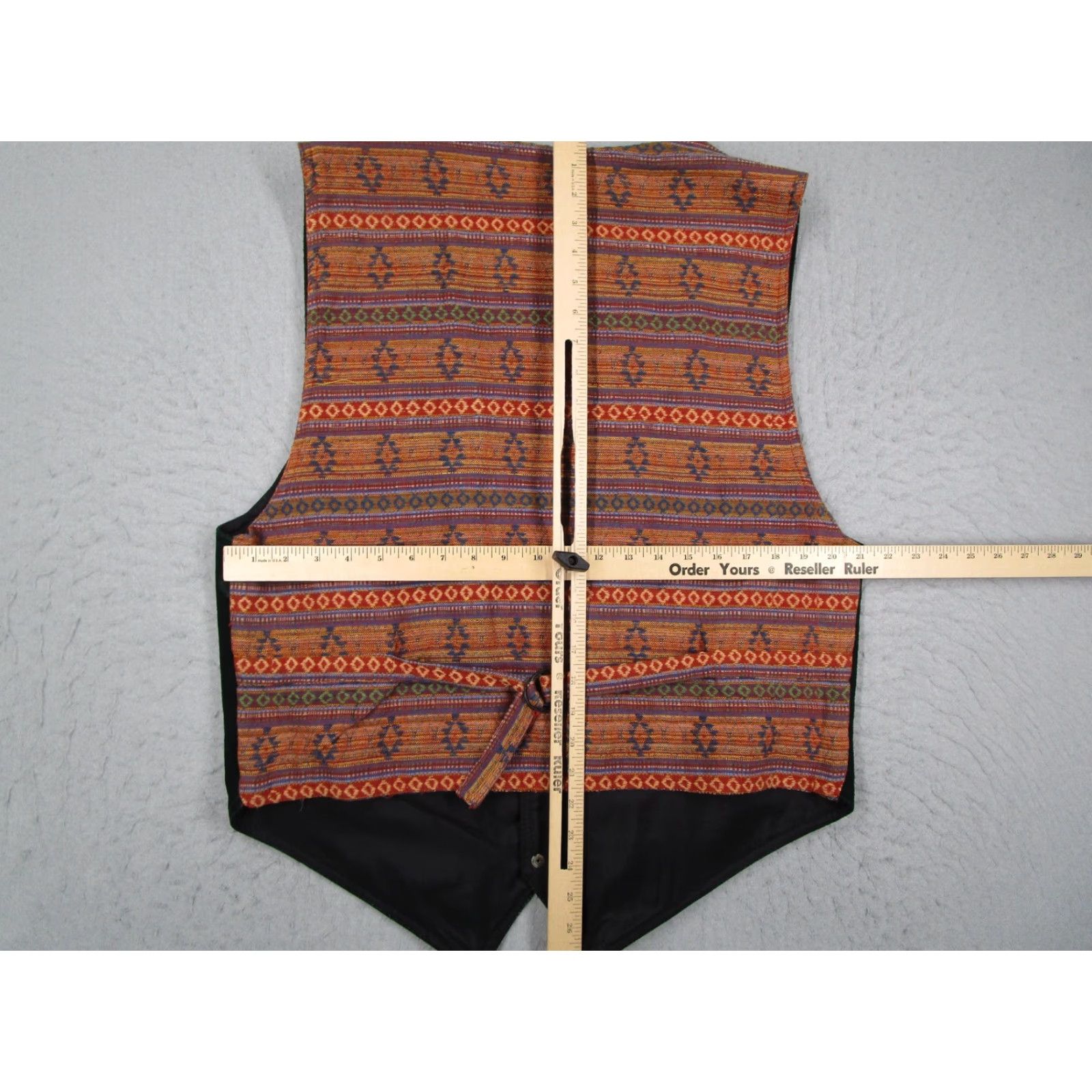 Vintage VINTAGE Wilsons Leather Vest Mens XL Green Suede Western Aztec Tapestry Adjustable Belt Leather Vest Mens Green Aztec Western Style Pockets Lined Size US XL / EU 56 / 4 - 4 Thumbnail