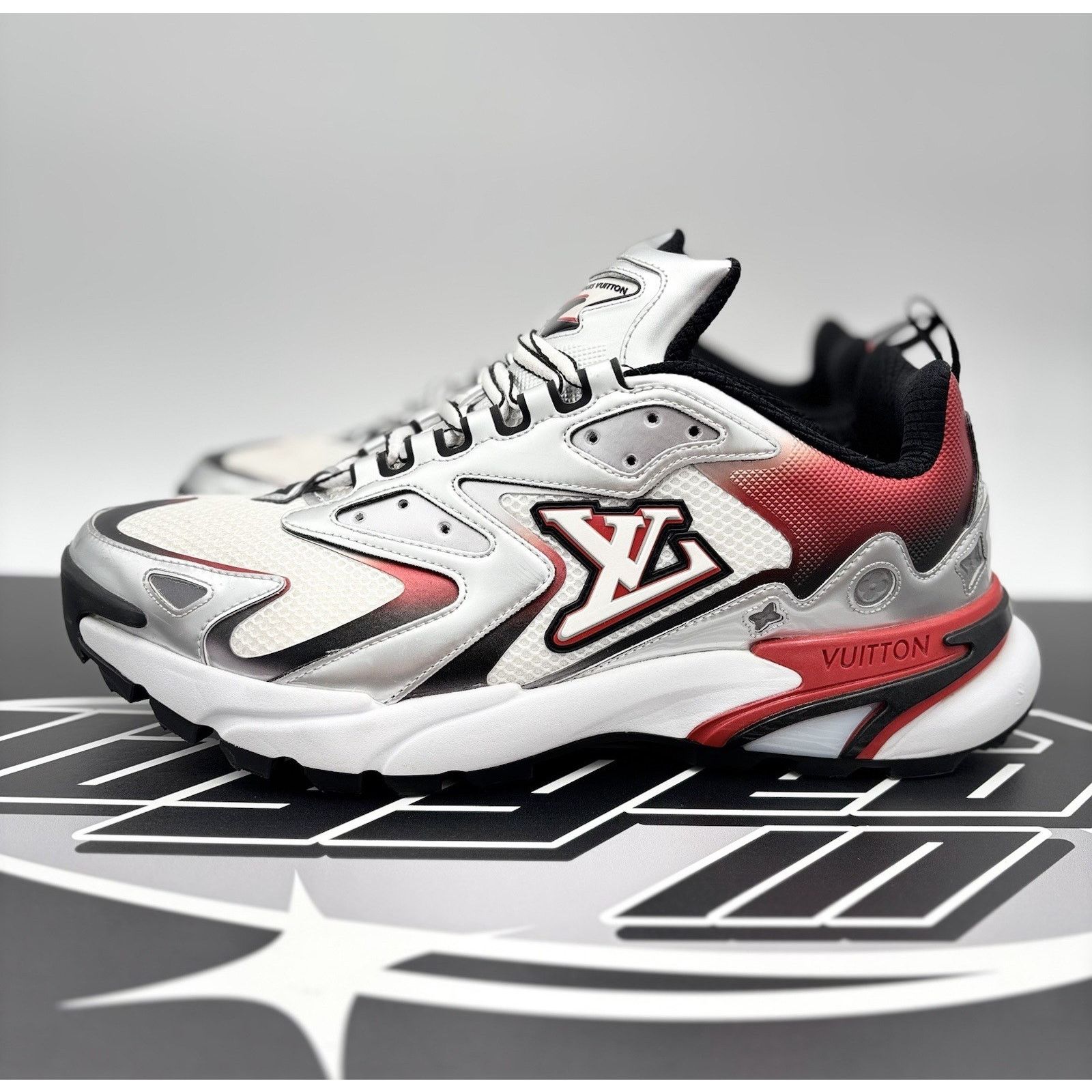 Louis Vuitton Louis Vuitton Tactic Runner ' Red Grey ' | GREAT COND! Size US 10 / EU 43 - 1 Thumbnail