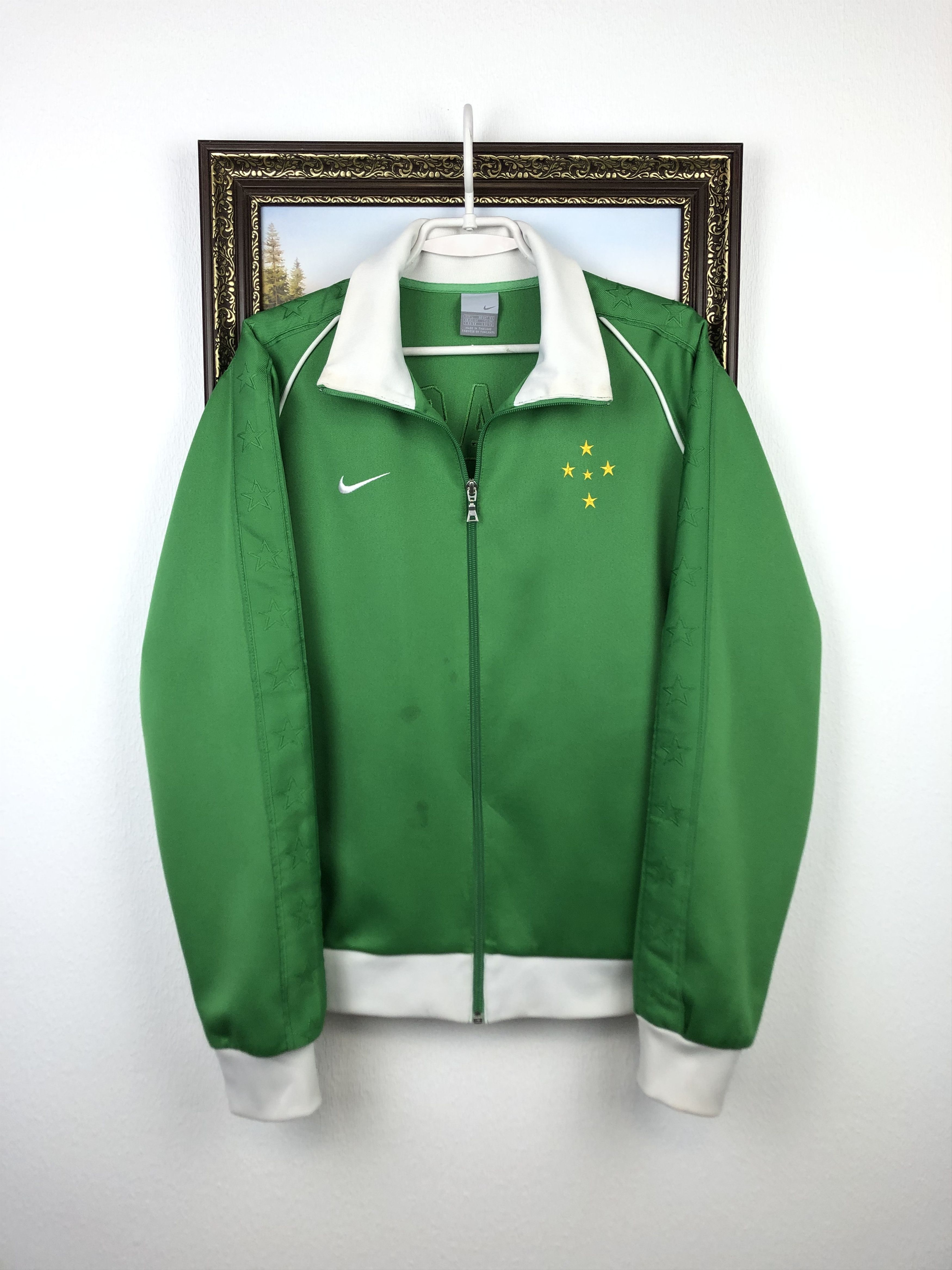 Nike × Vintage Vintage Brazil Football Jacket Soccer National Team Track Size US L / EU 52-54 / 3 - 1 Thumbnail