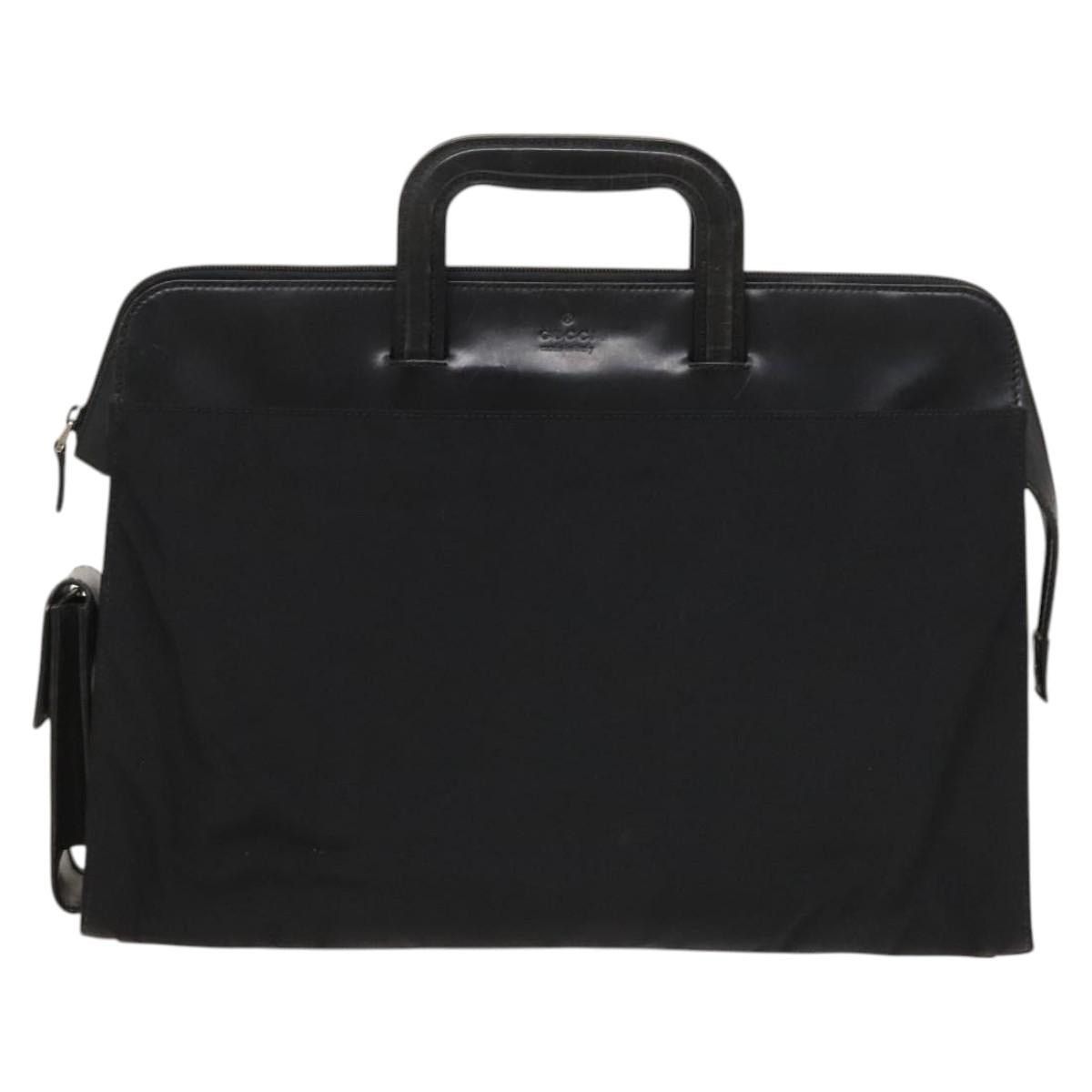Gucci GUCCI Hand Bag Nylon Black Silver 015 015 Size ONE SIZE - 13 Thumbnail