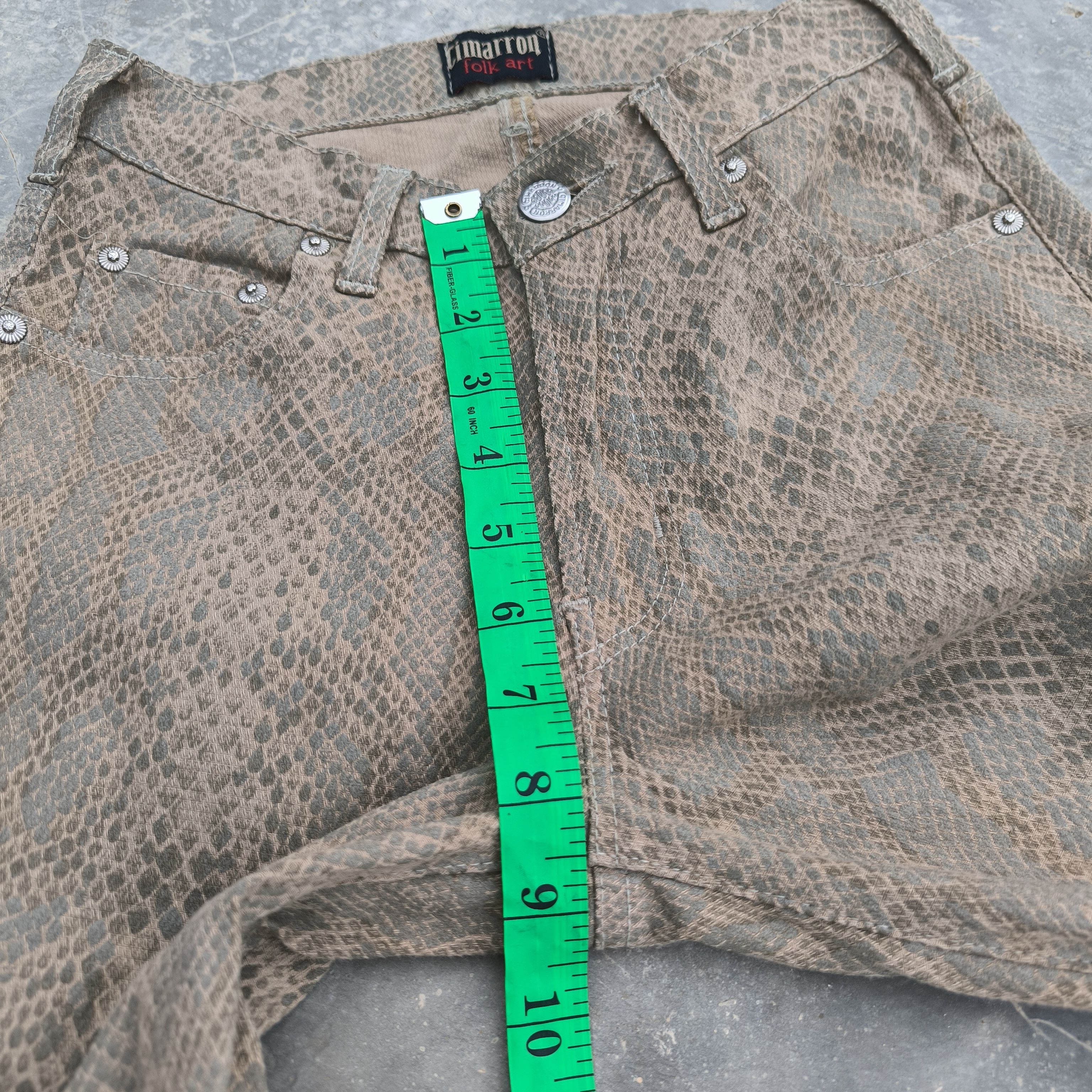 If Six Was Nine Stretchy flared Full printed Python Snake Skin Size 27" / US 4 / IT 40 - 11 Thumbnail