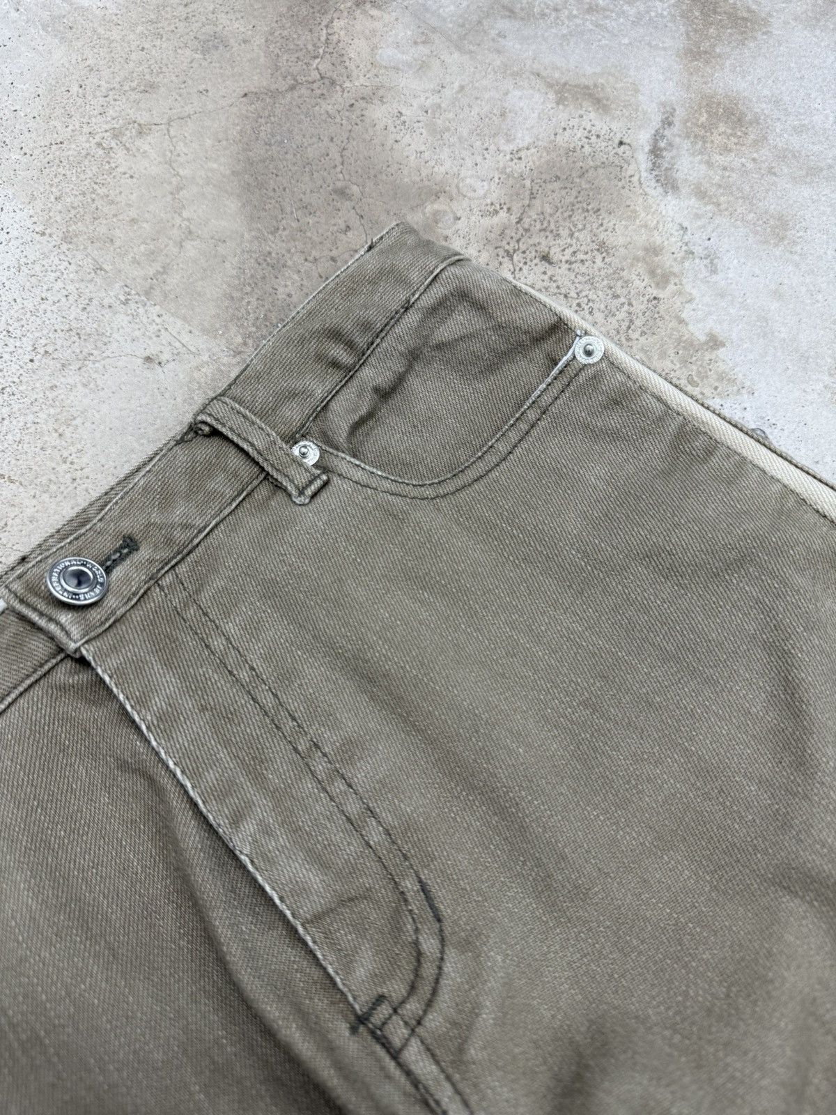 Japanese Brand Heart Shape Flare Stonewashed Unisex Denim Pants Size US 28 / EU 44 - 7 Thumbnail