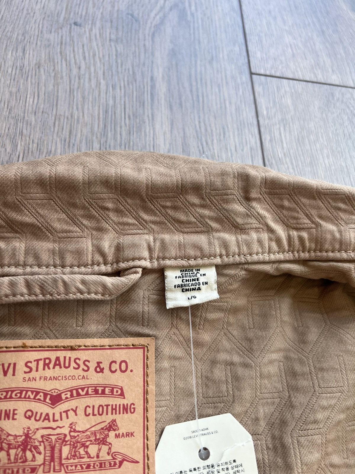 Levi's × Stussy Stussy x Levi’s Jacquard Trucker Jacket Brown Large Size US L / EU 52-54 / 3 - 10 Thumbnail