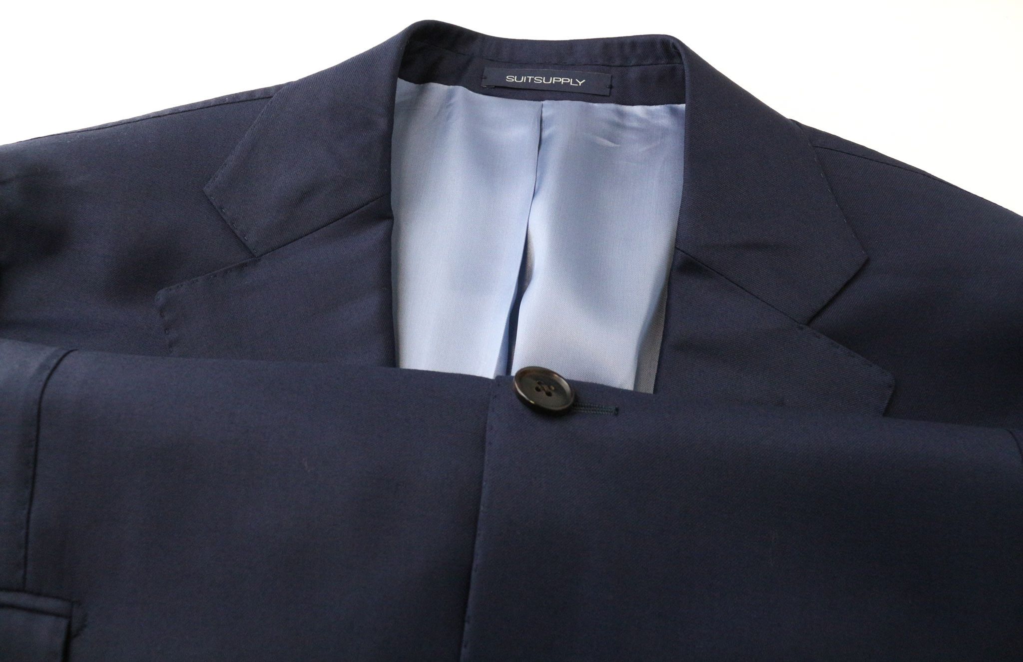 Suitsupply LA SPALLA UK44S Navy Wool Slim Lined Blazer 75242 Size 44S - 3 Thumbnail