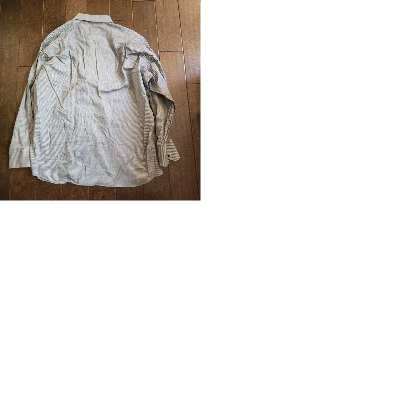 Etro Metro London Shirt Mens 34/35 Gray Men Striped Button Dress Size Size 34R - 10 Thumbnail