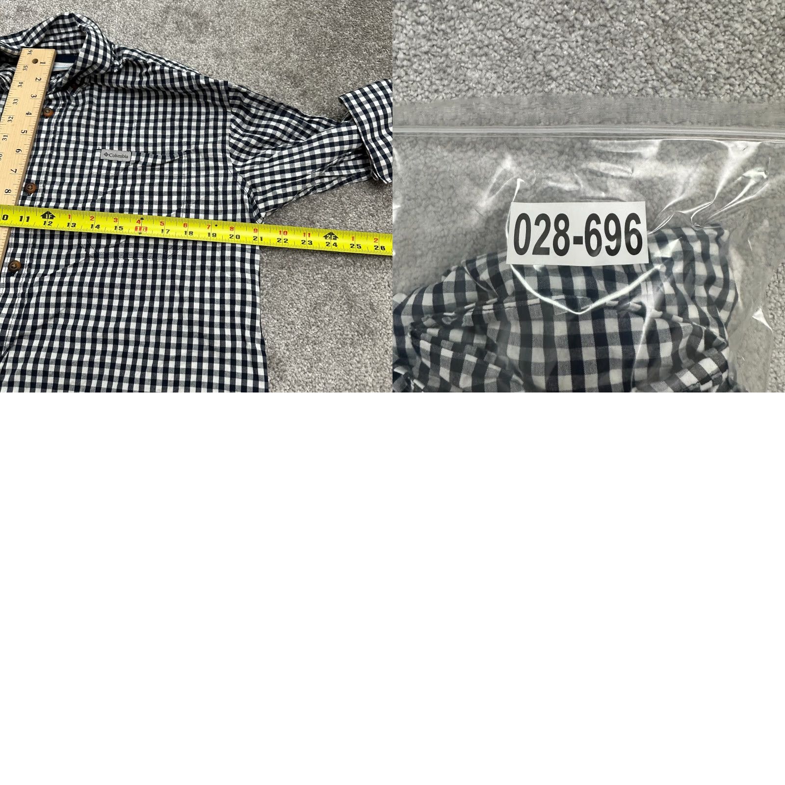 Vintage Columbia Button-Up Shirt Men Medium Blue White Check Cotton Spandex Casual All Seasons Mens Size US M / EU 48-50 / 2 - 8 Thumbnail