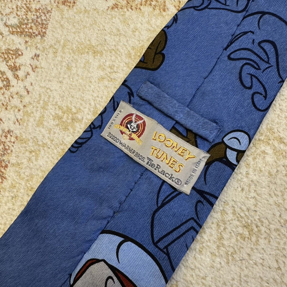 Vintage Vintage Warner Bros Tie 00s Looney Tunes Streetwear Silk Size ONE SIZE - 5 Thumbnail