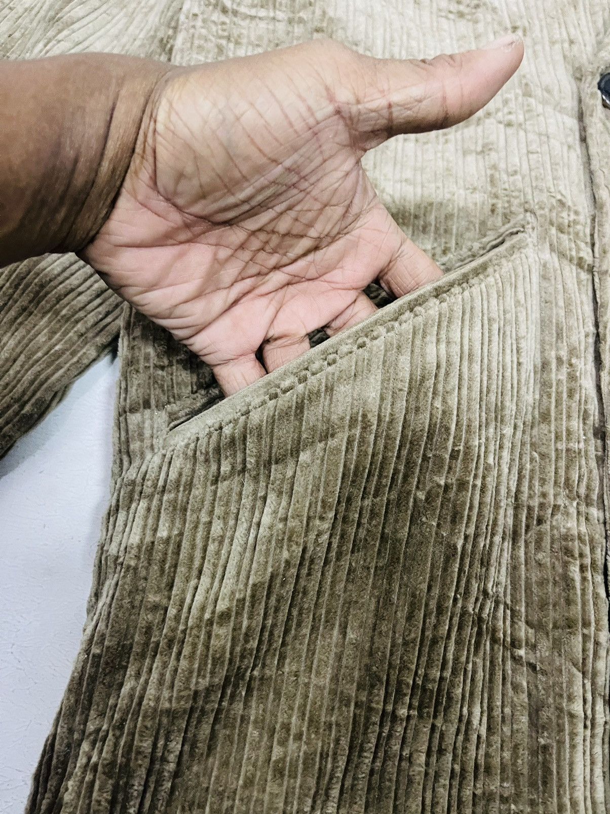 Japanese Brand Lautreamont Men Curduroy Double Breasted Jacket (06) Size US XL / EU 56 / 4 - 9 Thumbnail