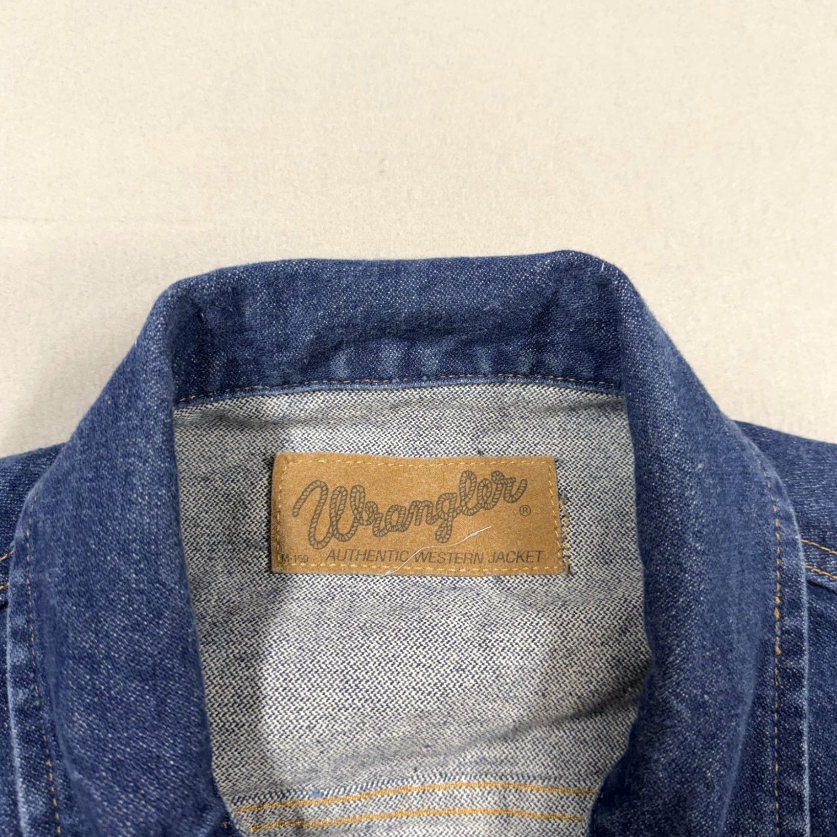 Wrangler VINTAGE Wrangler Jacket Mens L Blue Denim Western Truckers USA Size US L / EU 52-54 / 3 - 3 Thumbnail