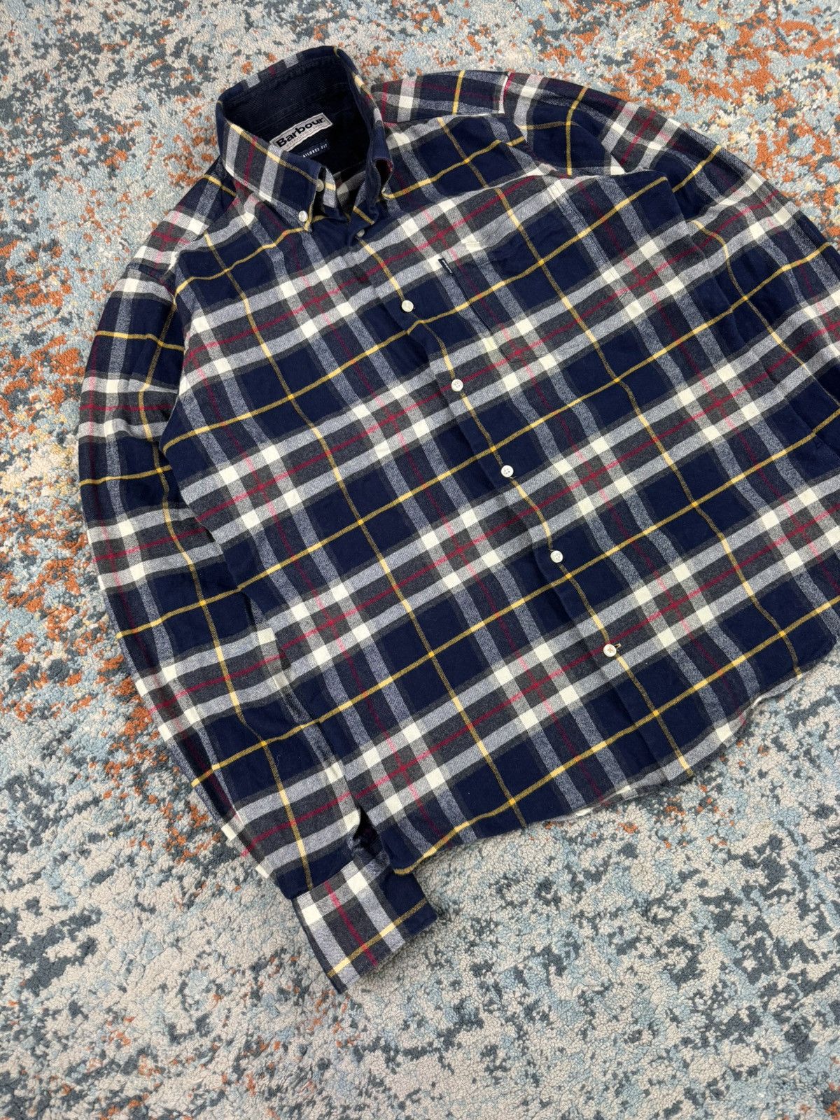 Barbour × Vintage Barbour castlebay flannel shirt classic pattern check tartan Size US S / EU 44-46 / 1 - 3 Thumbnail