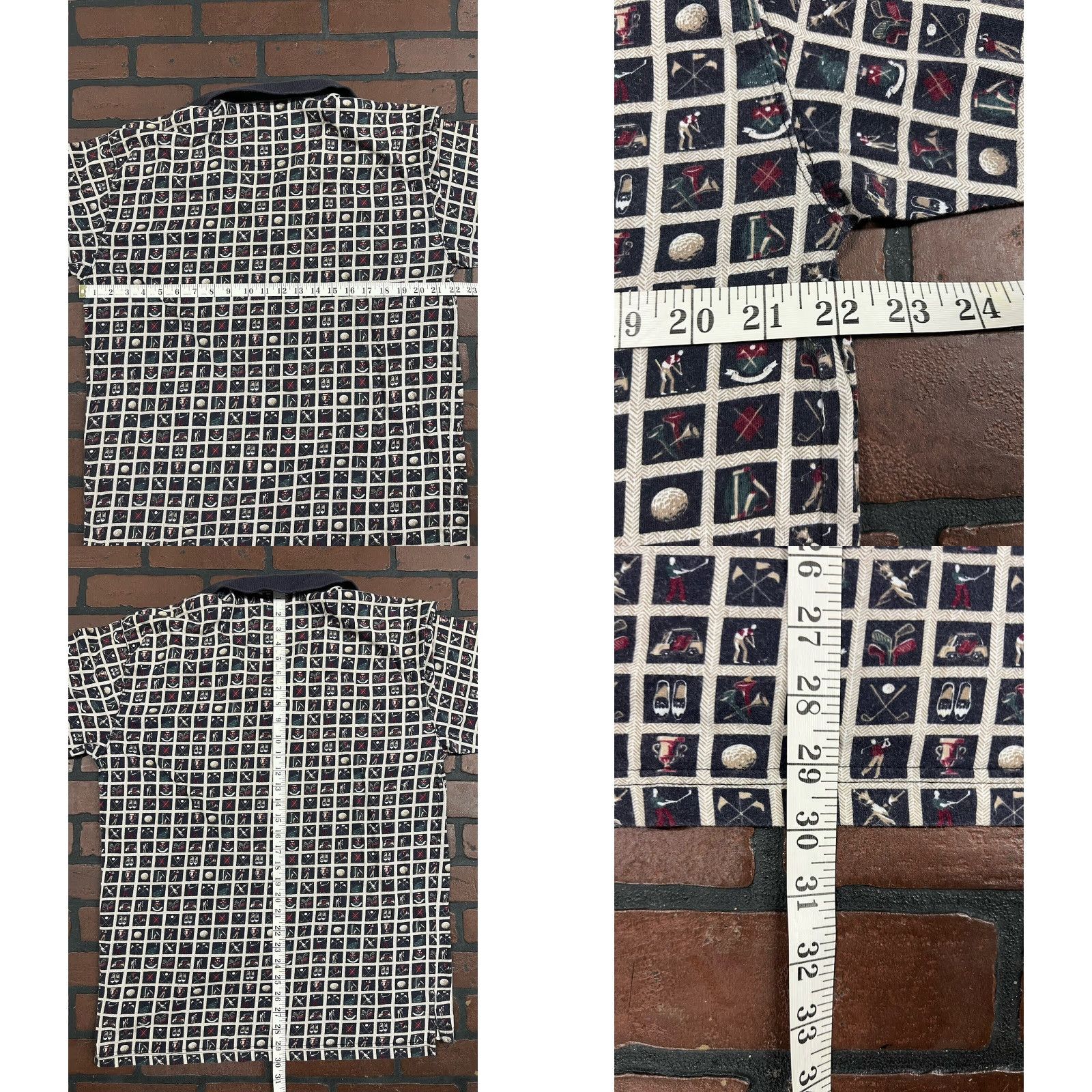 Vintage VINTAGE Alexxus Shirt Polo Golf Men’s M Blue Check Pattern Casual Shirts Men Size US M / EU 48-50 / 2 - 8 Thumbnail
