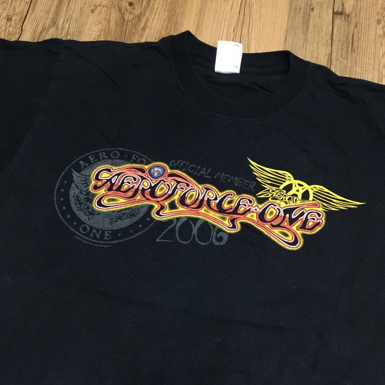 Aerosmith × Band Tees × Vintage Vintage 00s AEROSMITH AERO FORCE ONE Tshirt tee Size US M / EU 48-50 / 2 - 2 Thumbnail