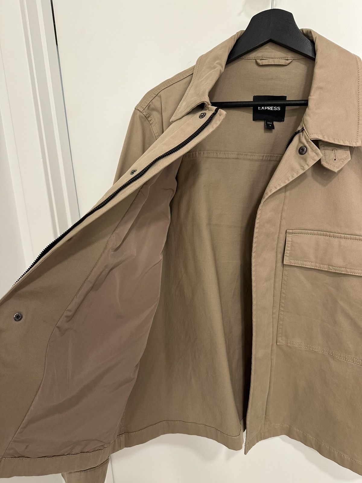 Express Express Cotton Utility Field Jacket Tan Size US M / EU 48-50 / 2 - 4 Thumbnail