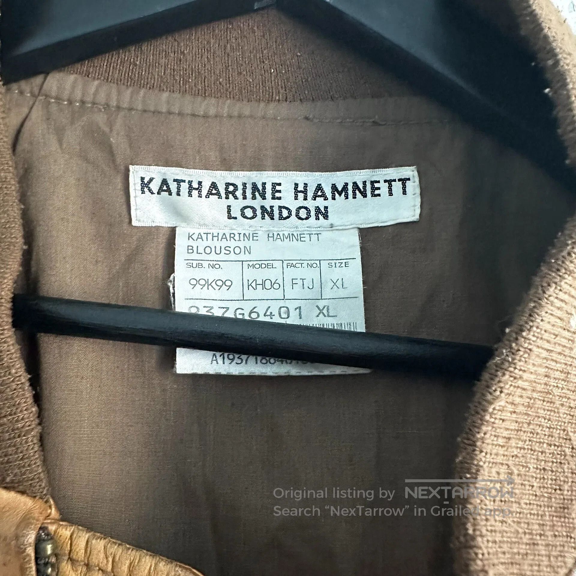 Katharine Hamnett London vintage katharine hamnett leather jacket. Size US XL / EU 56 / 4 - 3 Thumbnail