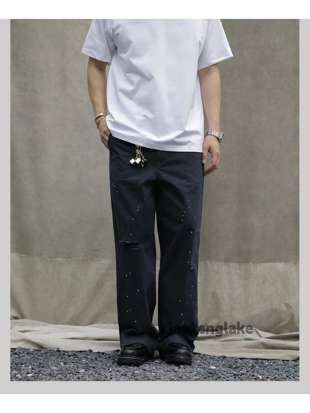 Designer Unisex outdoor utility loose baggy hiphop paint pants Size US 36 / EU 52 - 1 Thumbnail