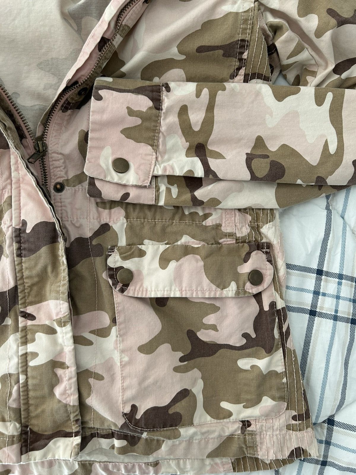 Other Love Tree Pink Camo Utility Jacket – Size Medium Size M / US 6-8 / IT 42-44 - 6 Thumbnail