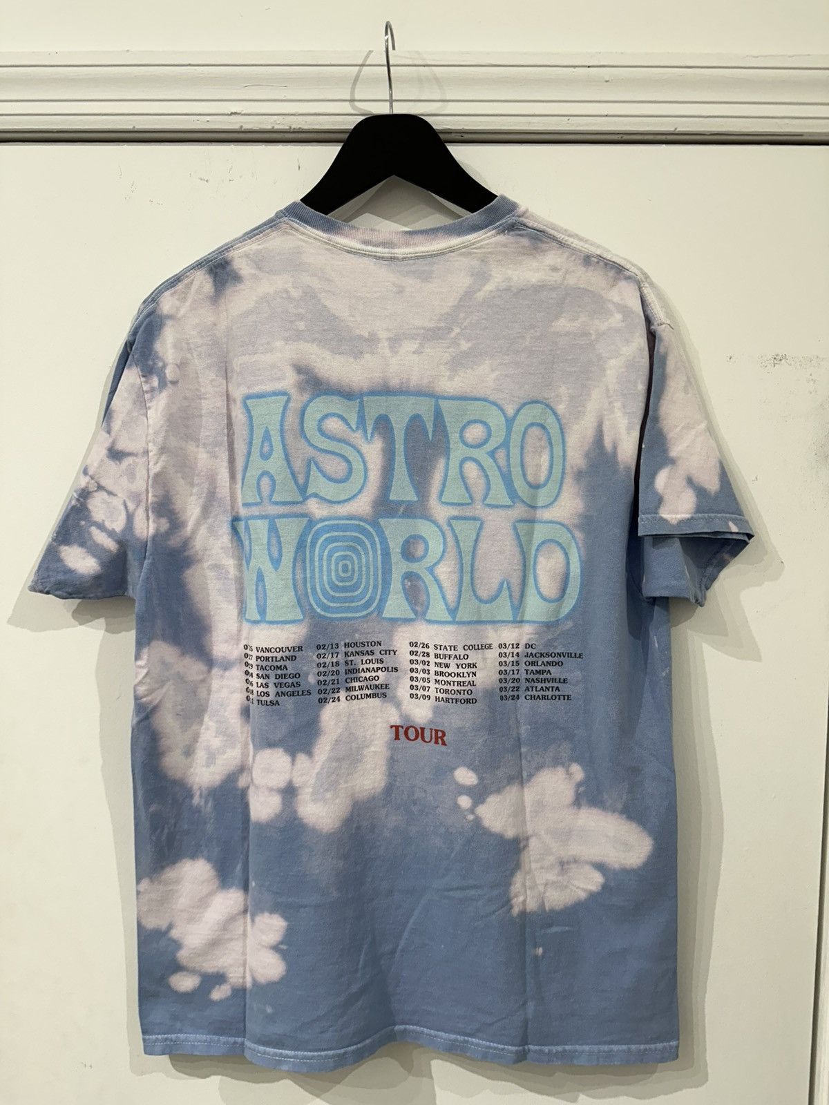 Travis Scott Travis Scott Tie Dye Astroworld Tour Tee Size M Size US M / EU 48-50 / 2 - 5 Thumbnail