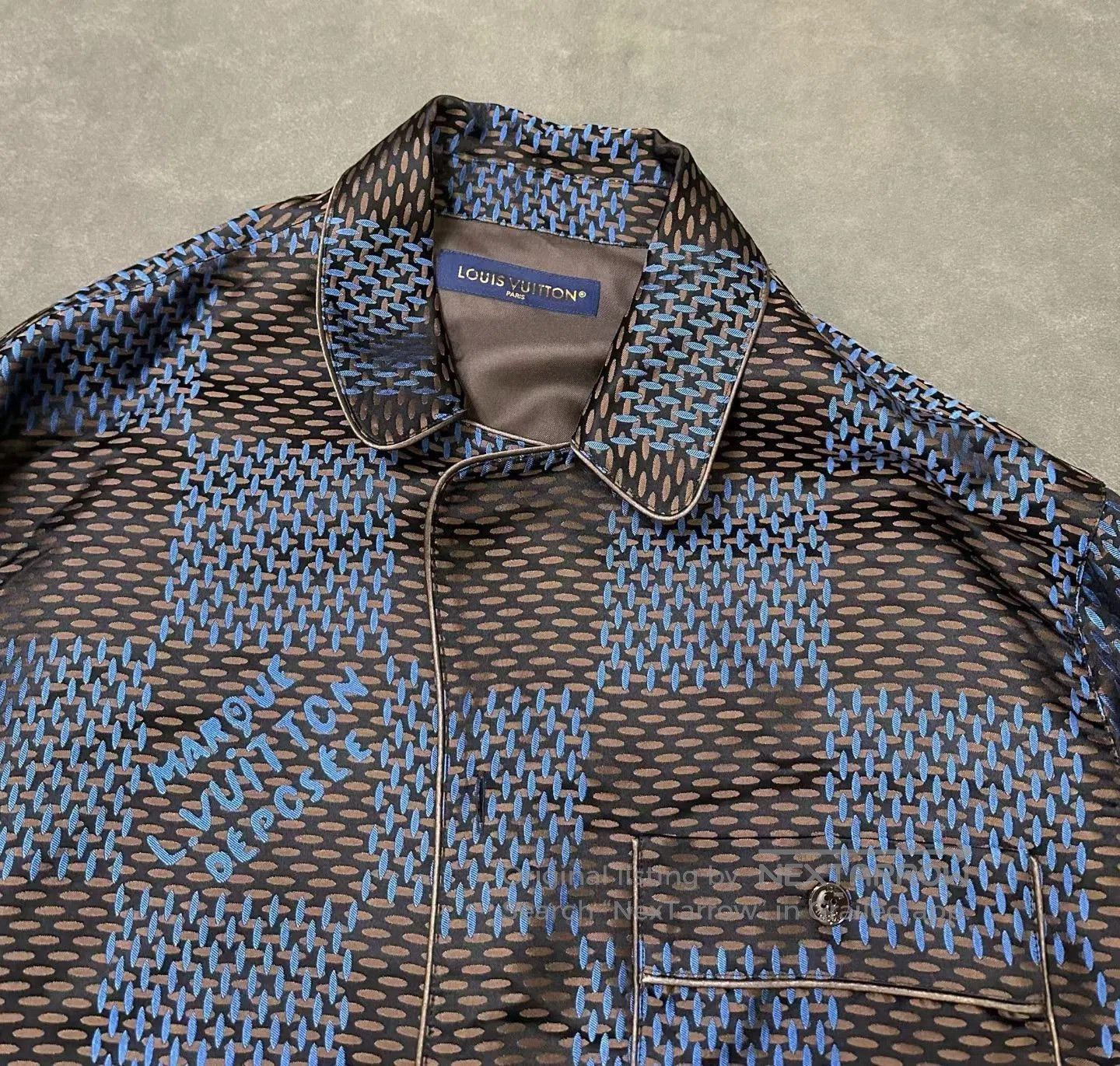 Louis Vuitton Louis Vuitton Damier Silk Shirt Jacket. Size US XL / EU 56 / 4 - 3 Thumbnail