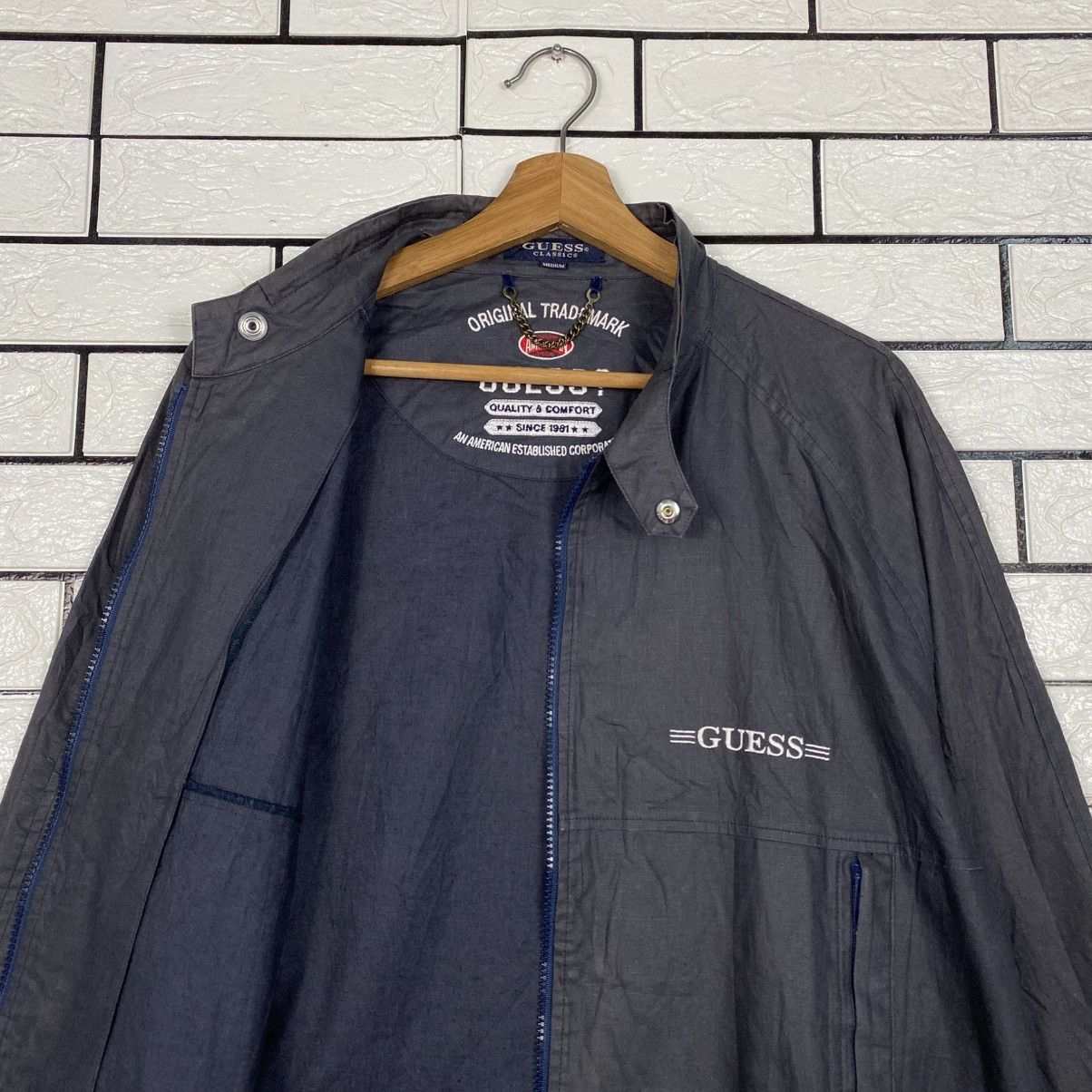 Guess Vintage Zipper Jacket Guess Classic Full Print Size US M / EU 48-50 / 2 - 13 Thumbnail
